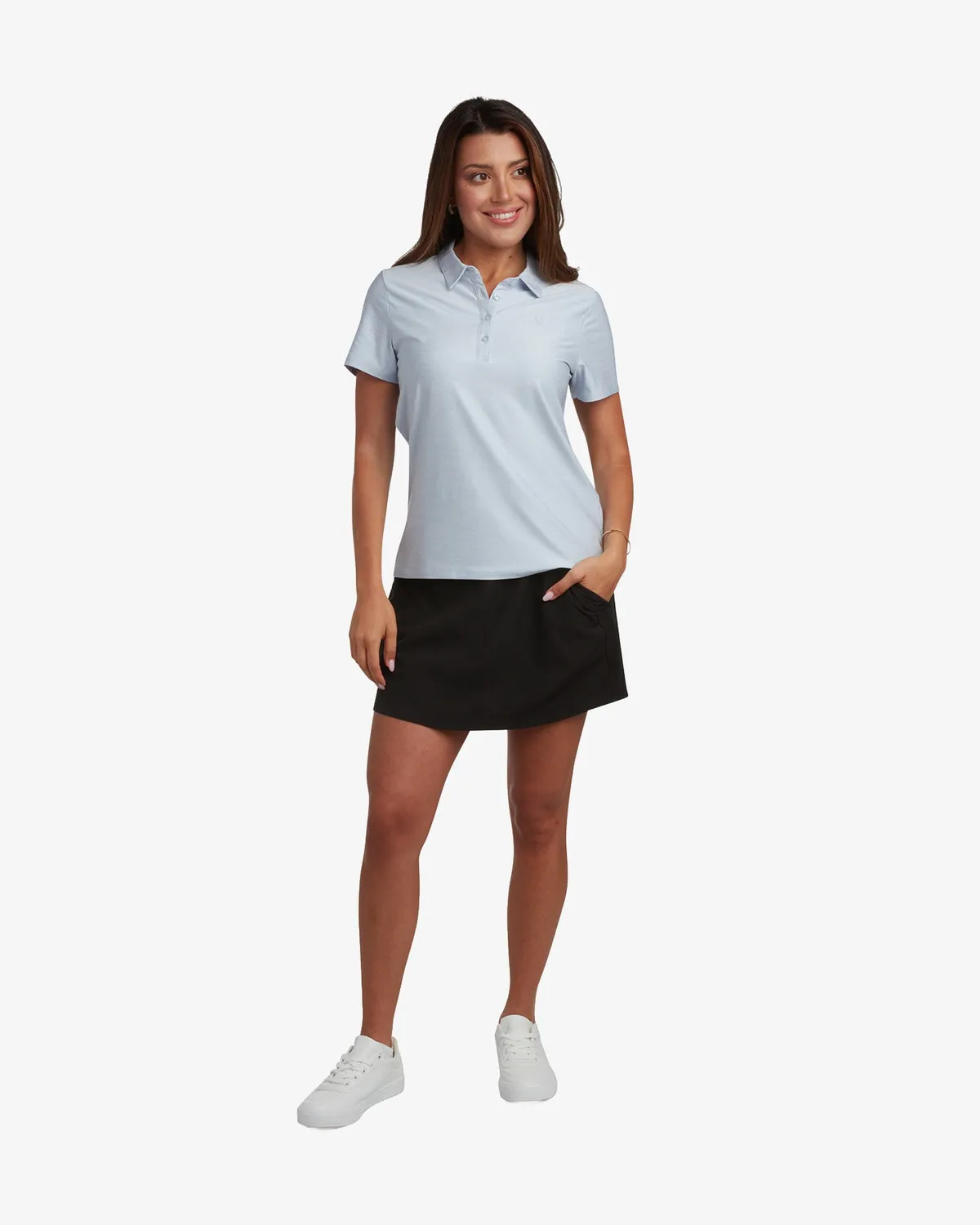 Spyder Weekender polo dame mist blue – stretch