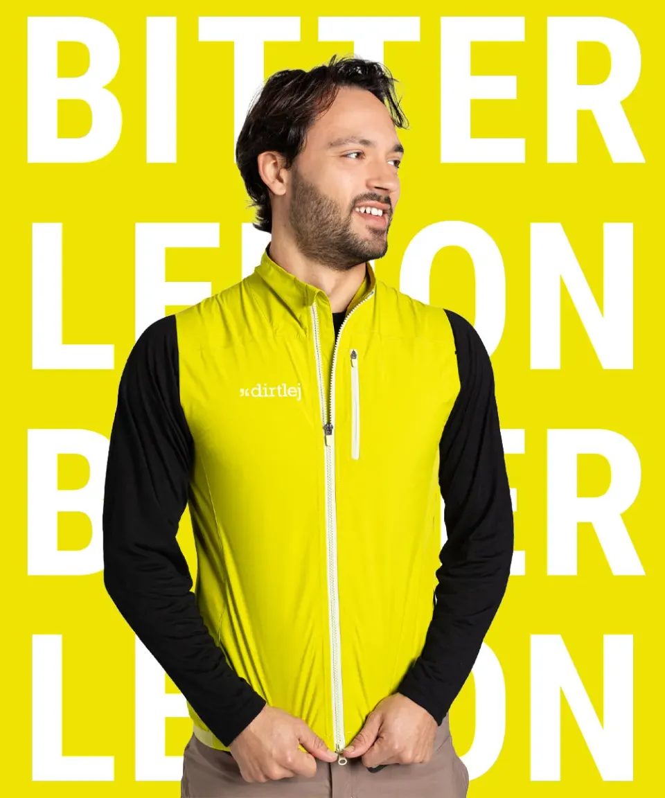 dirtlej vest bitter lemon vindtett