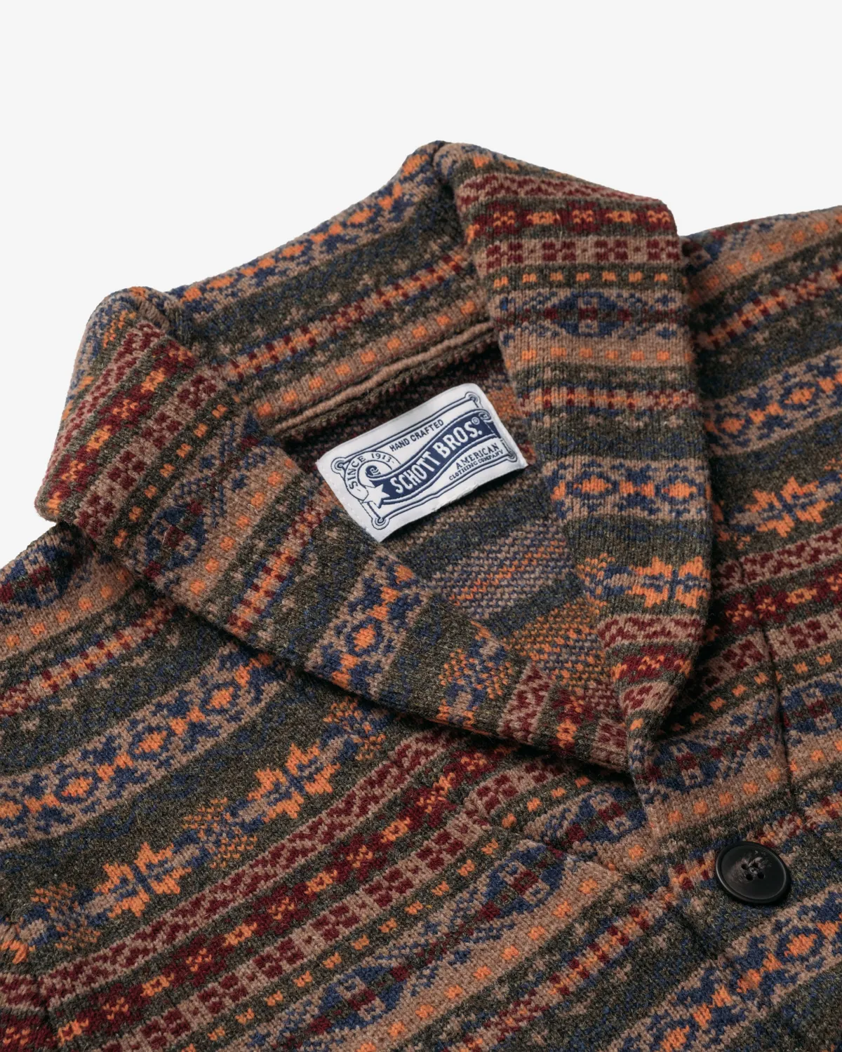 Schott NYC SW2129 cardigan grå ull