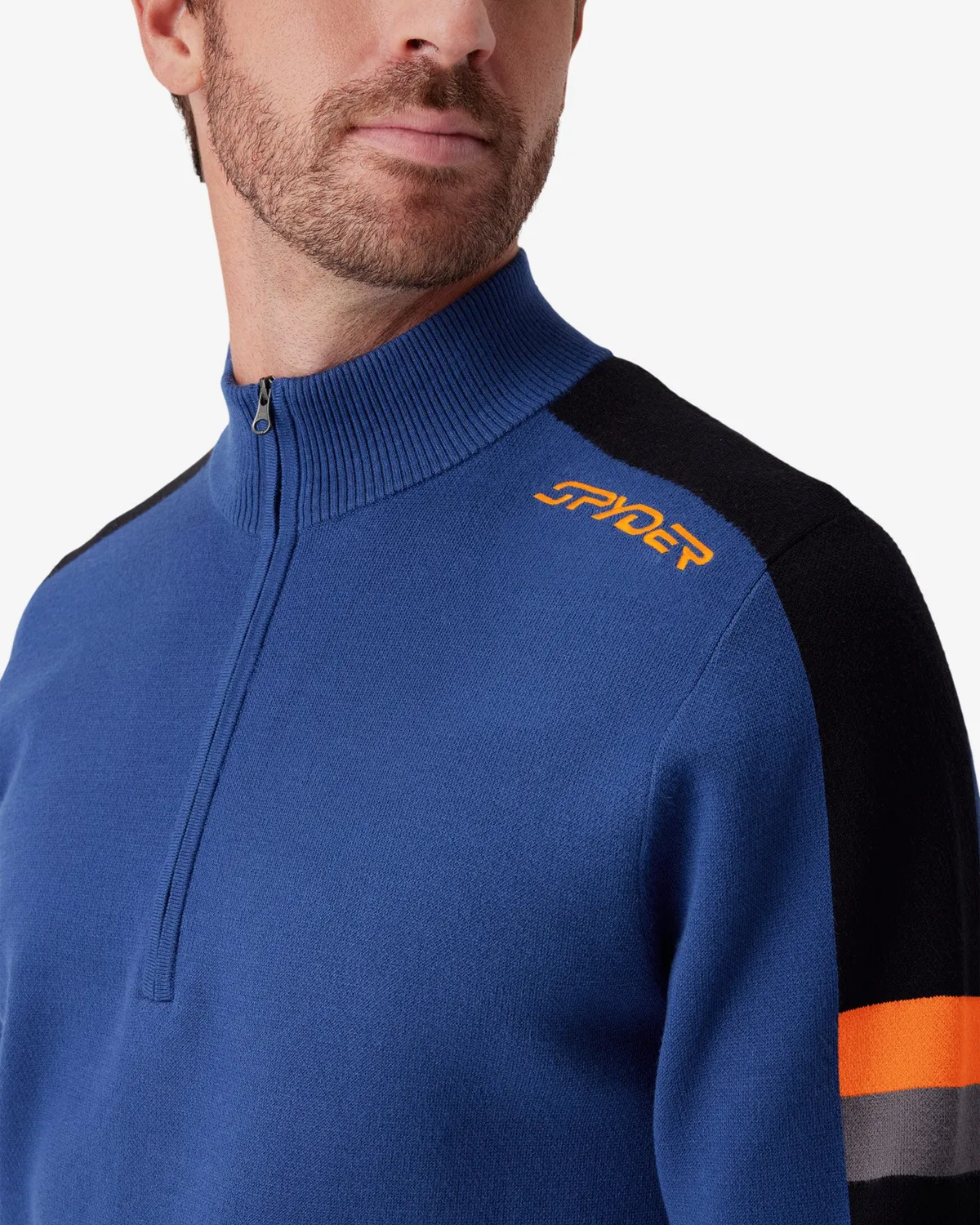 Spyder Verbier half-zip genser indigo myk strikk