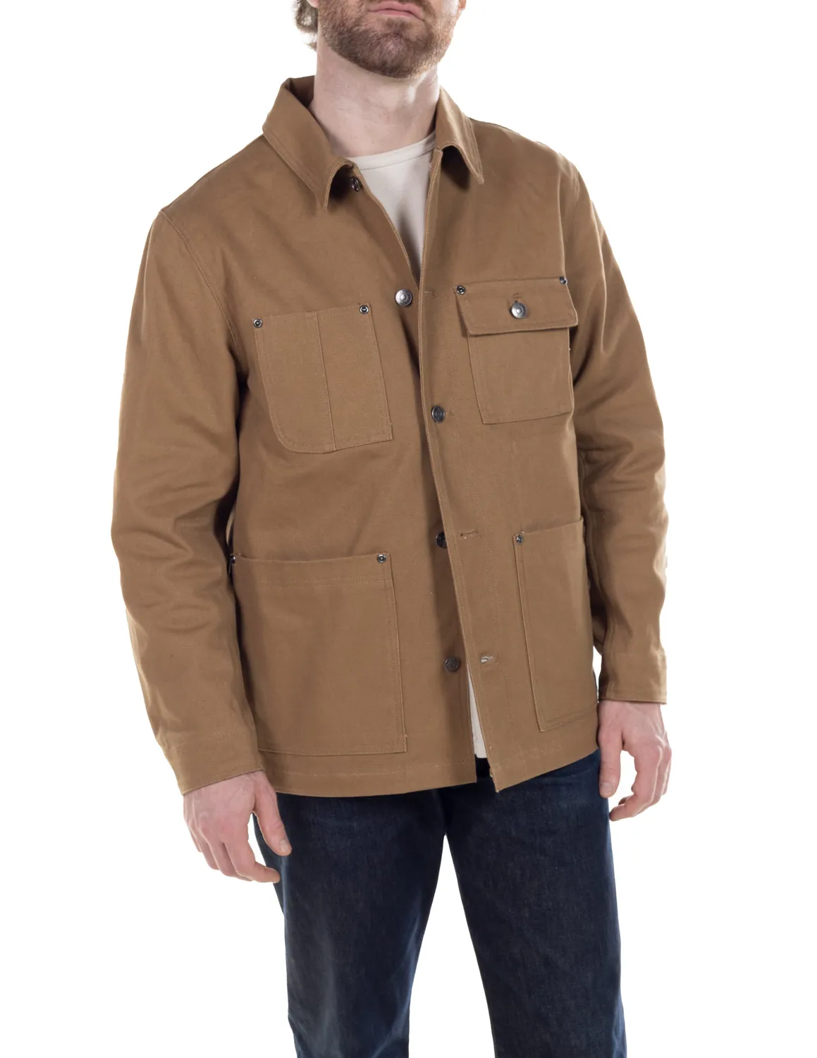 Schott NYC 8205 arbeidsjakke khaki canvas 30"