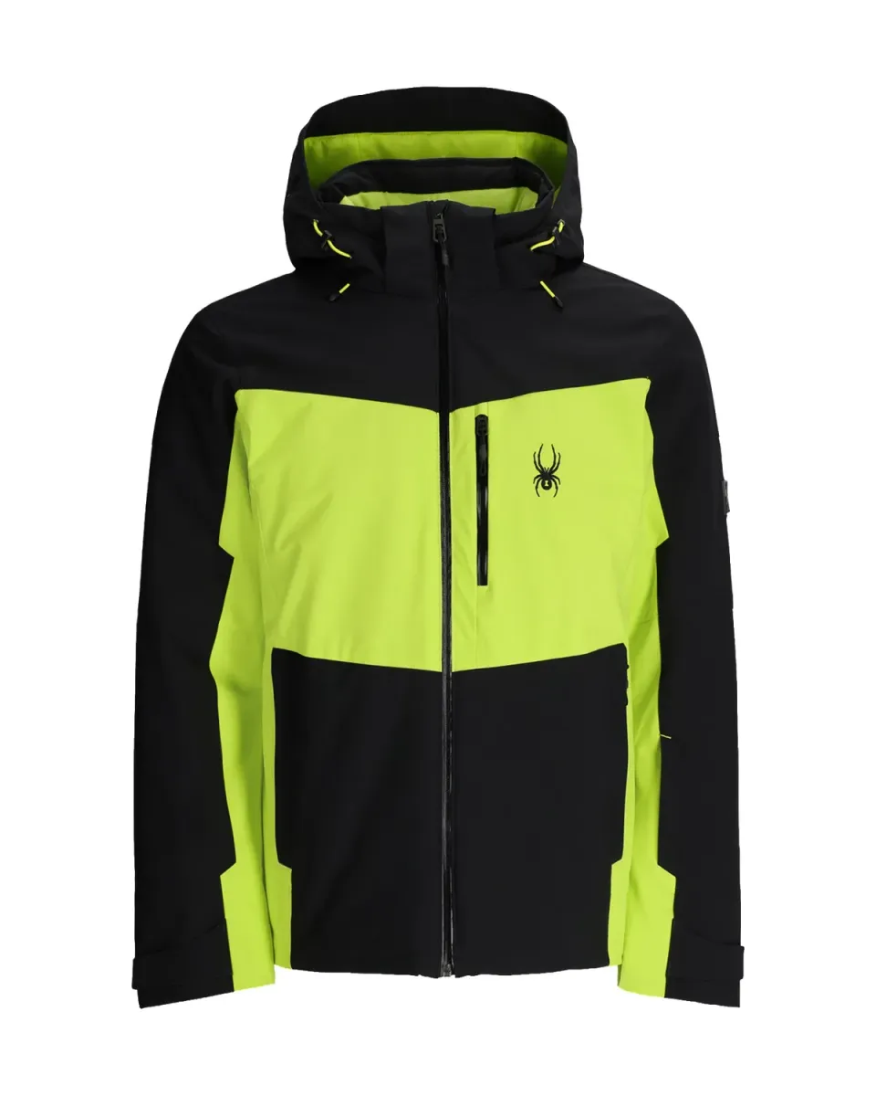 Spyder Copper skijakke Lime isolert 20K