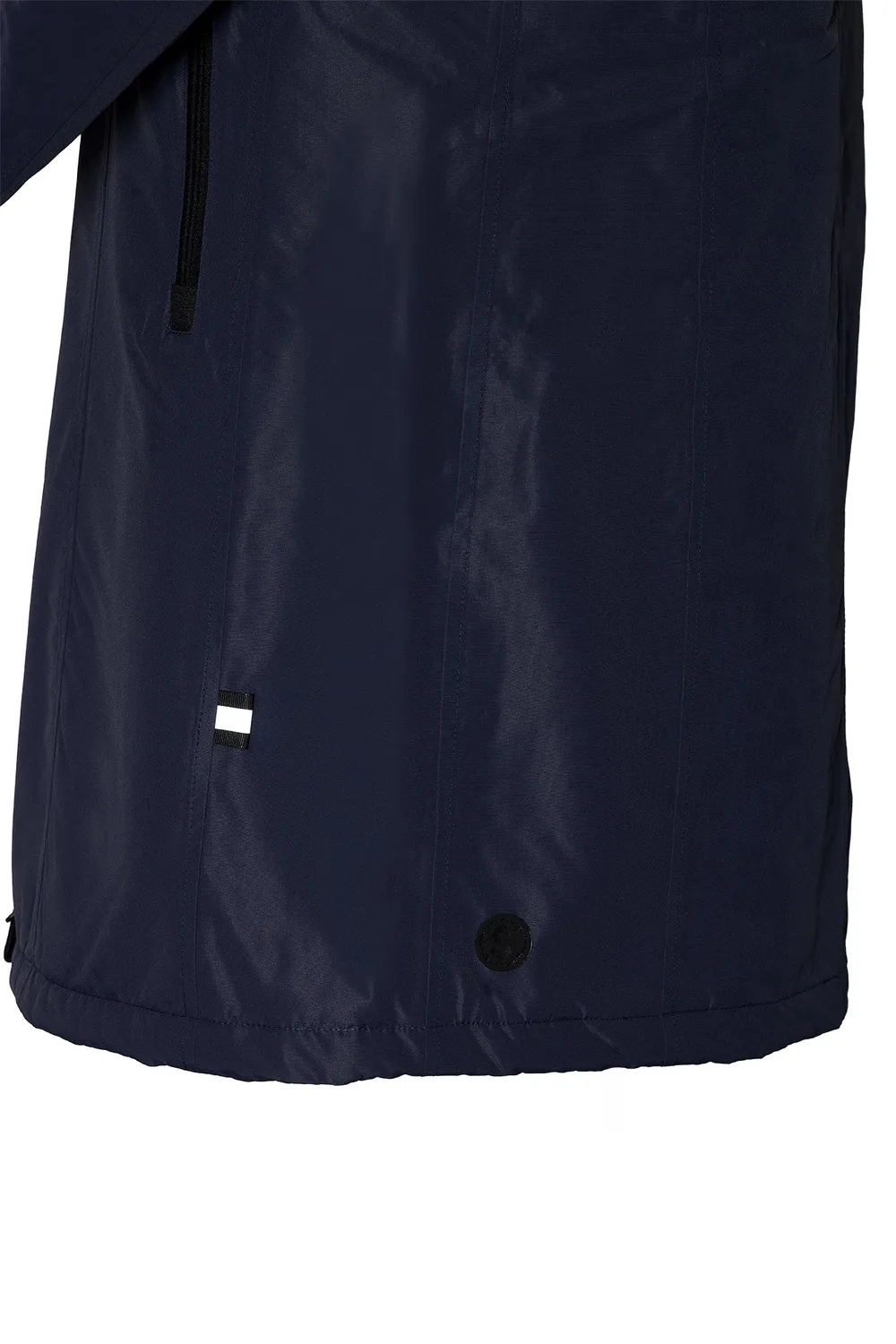 Windfield Holly regnfrakk navy pustende lang