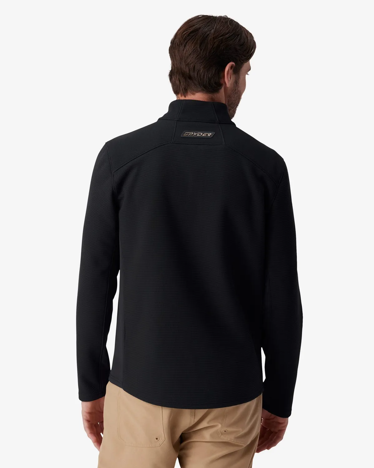Spyder Bandit fleecegenser herre Black quarter zip