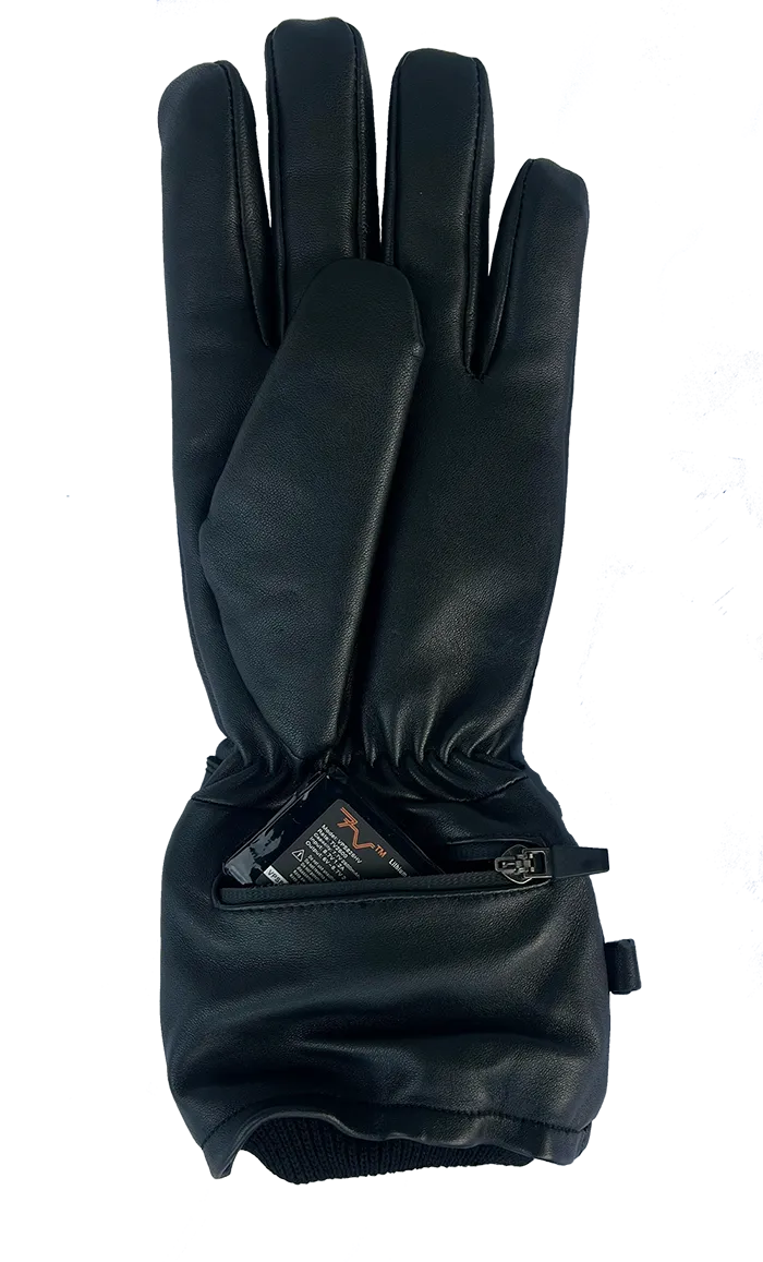 VoltHeat Urban Leather varmehansker skinn svart