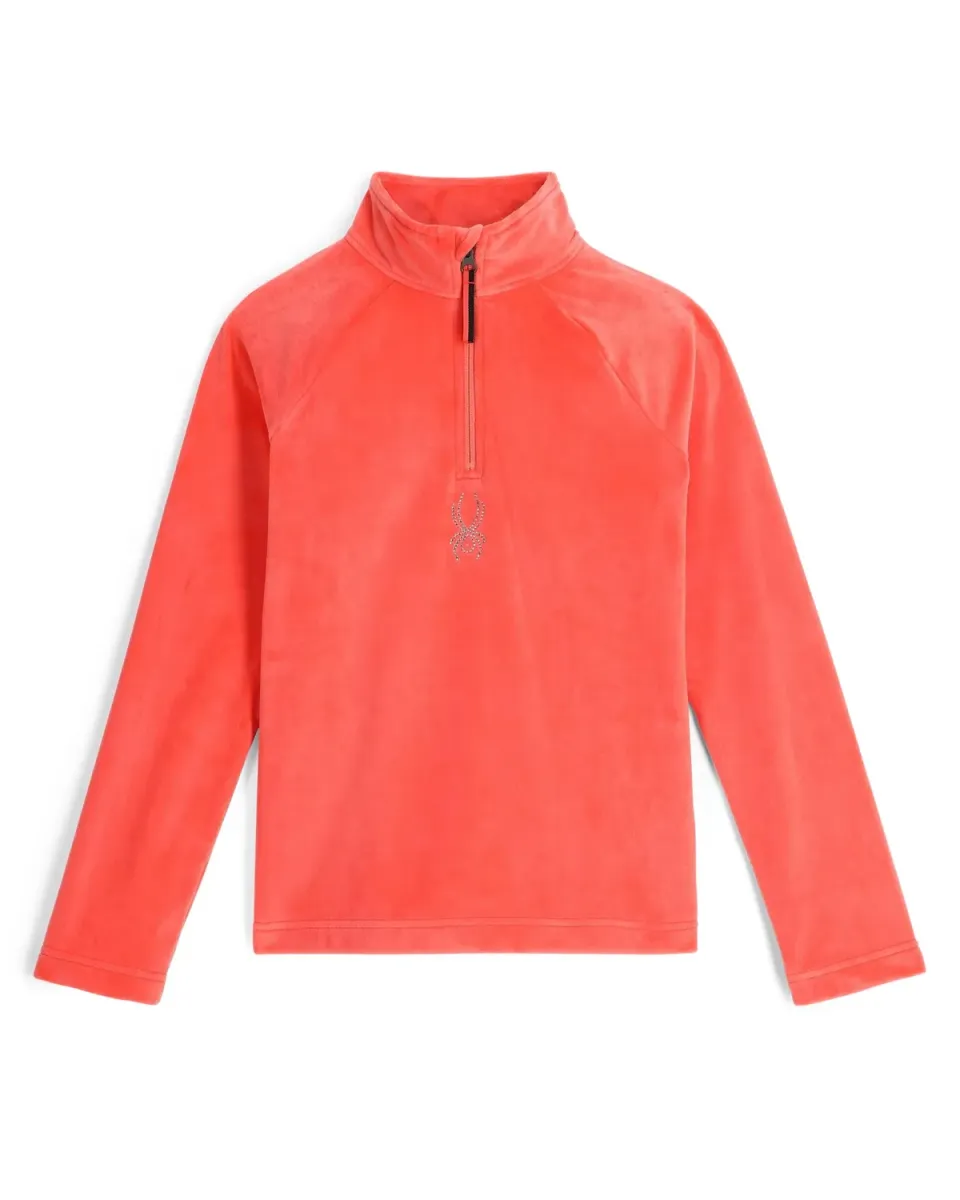 Spyder Shimmer Bug fleecegenser jente Coral Haze