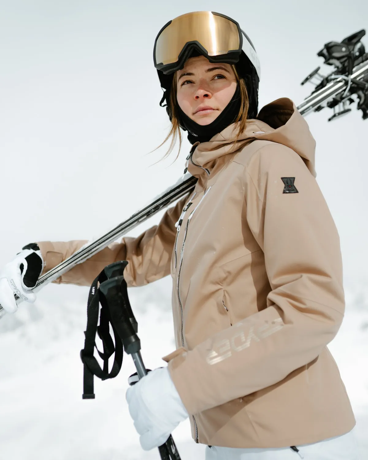 Spyder Temerity skijakke tan vanntett 20K