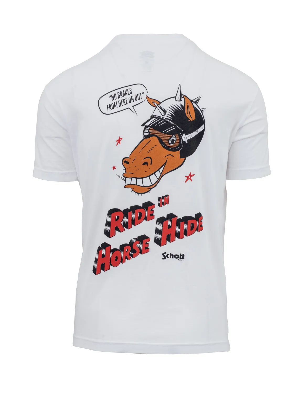 Schott NYC THORSE t-skjorte White lett