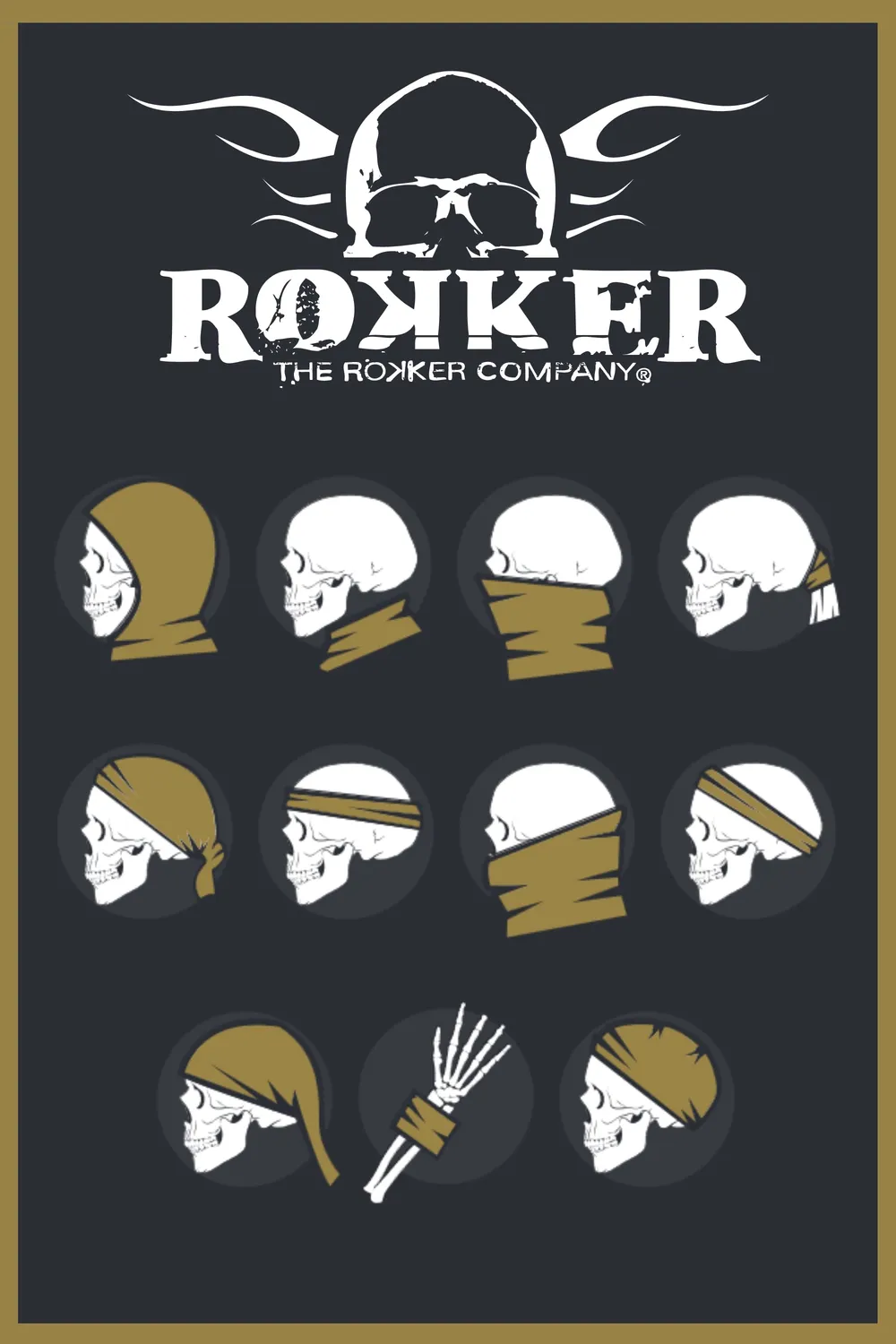 Rokker Tube Tiger halsvarmer one size pustende
