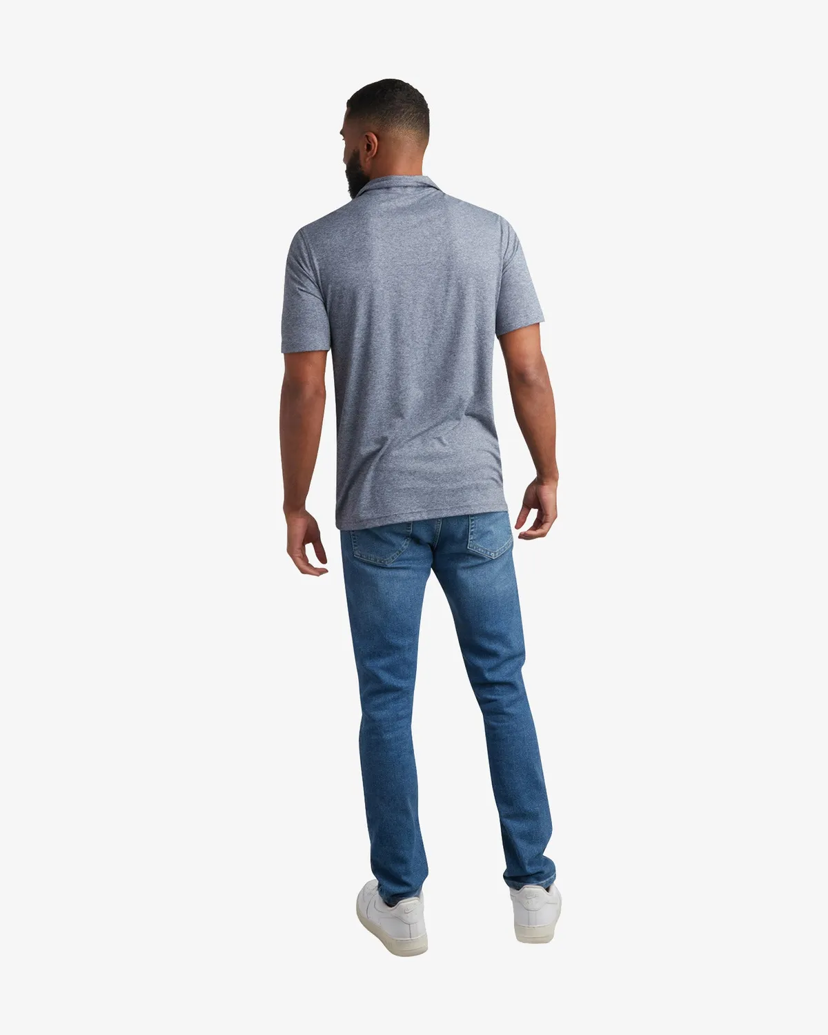 Spyder Short Sleeve Jersey poloskjorte marineblå stretch
