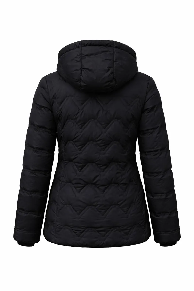 Danwear Windfield Hera vinterjakke Svart dunlook