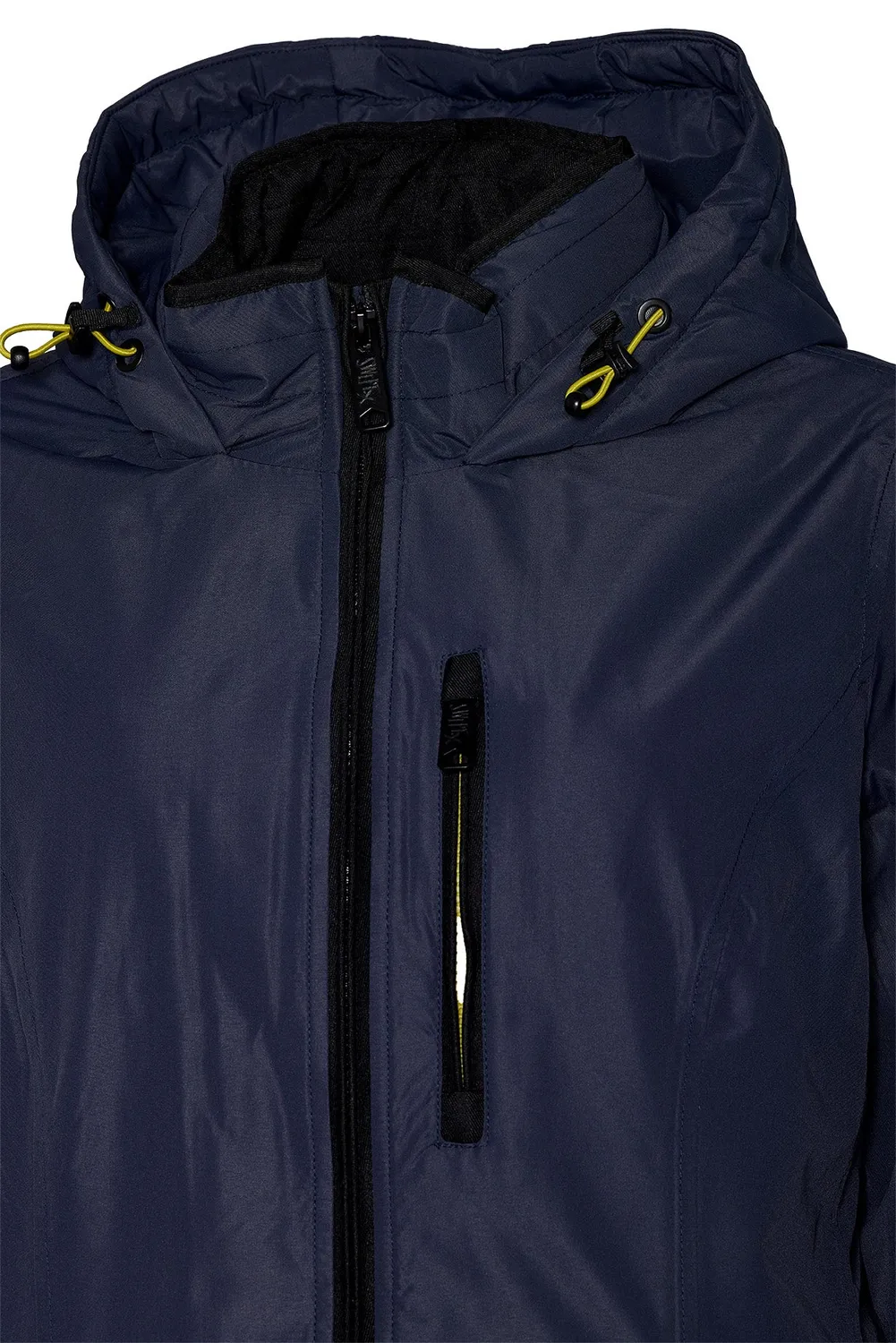 Windfield Holly regnfrakk navy pustende lang