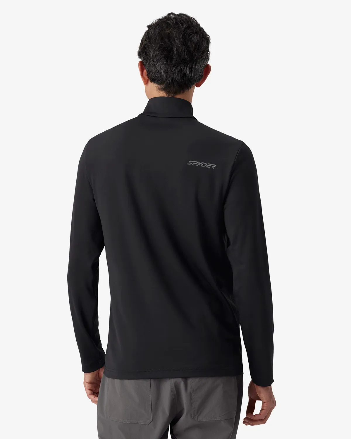 Spyder Prospect herre quarter zip sort – tettsittende