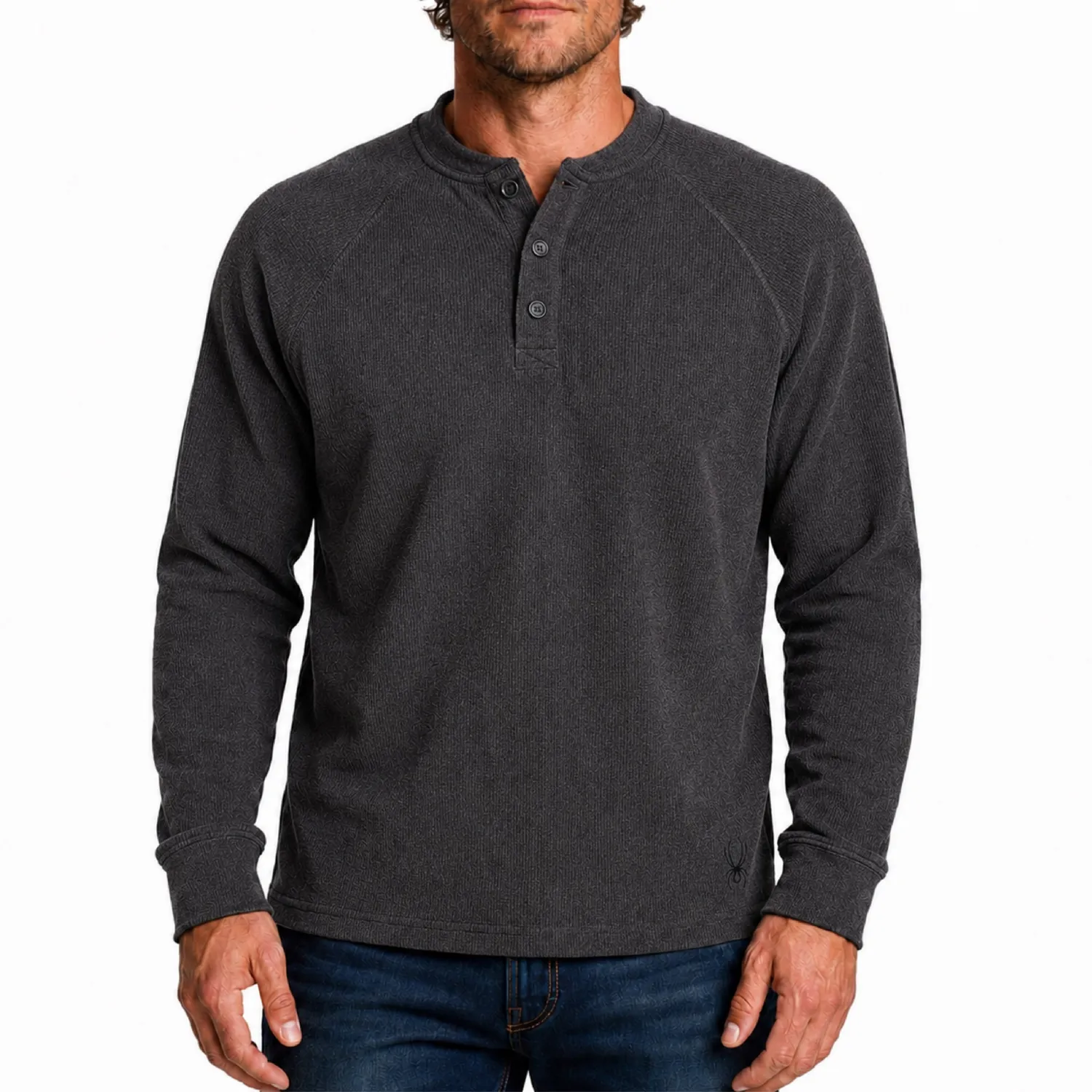 Spyder Corduroy Fleece henleygenser herre polar 280g