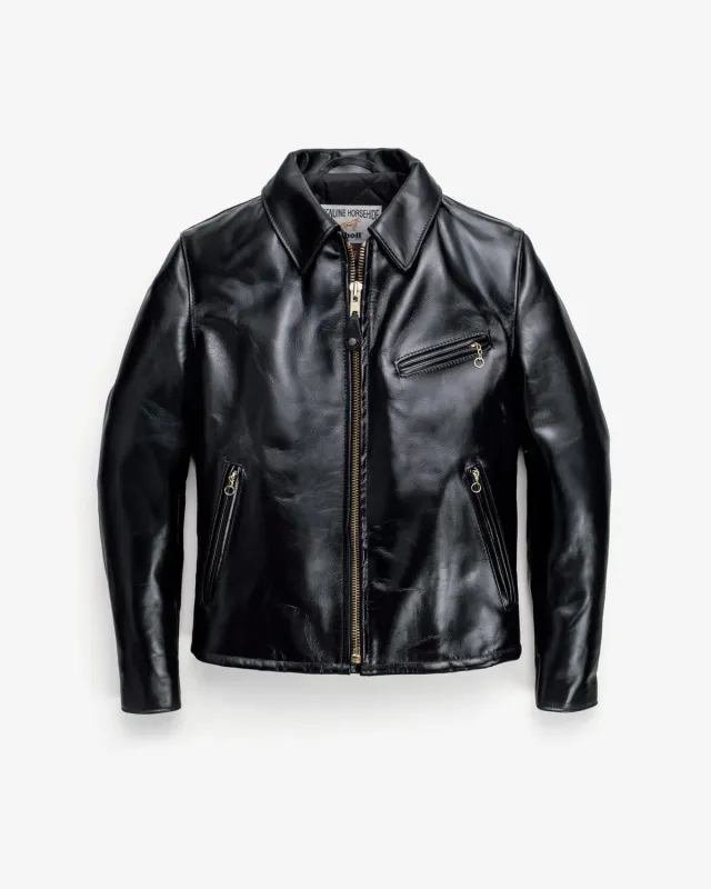Schott NYC 689H skinnjakke svart hesteskinn