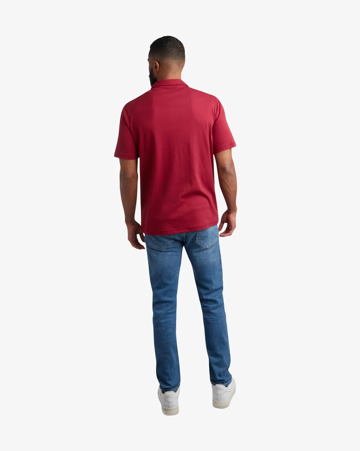 Spyder Interlock polo kortermet redwood bomull