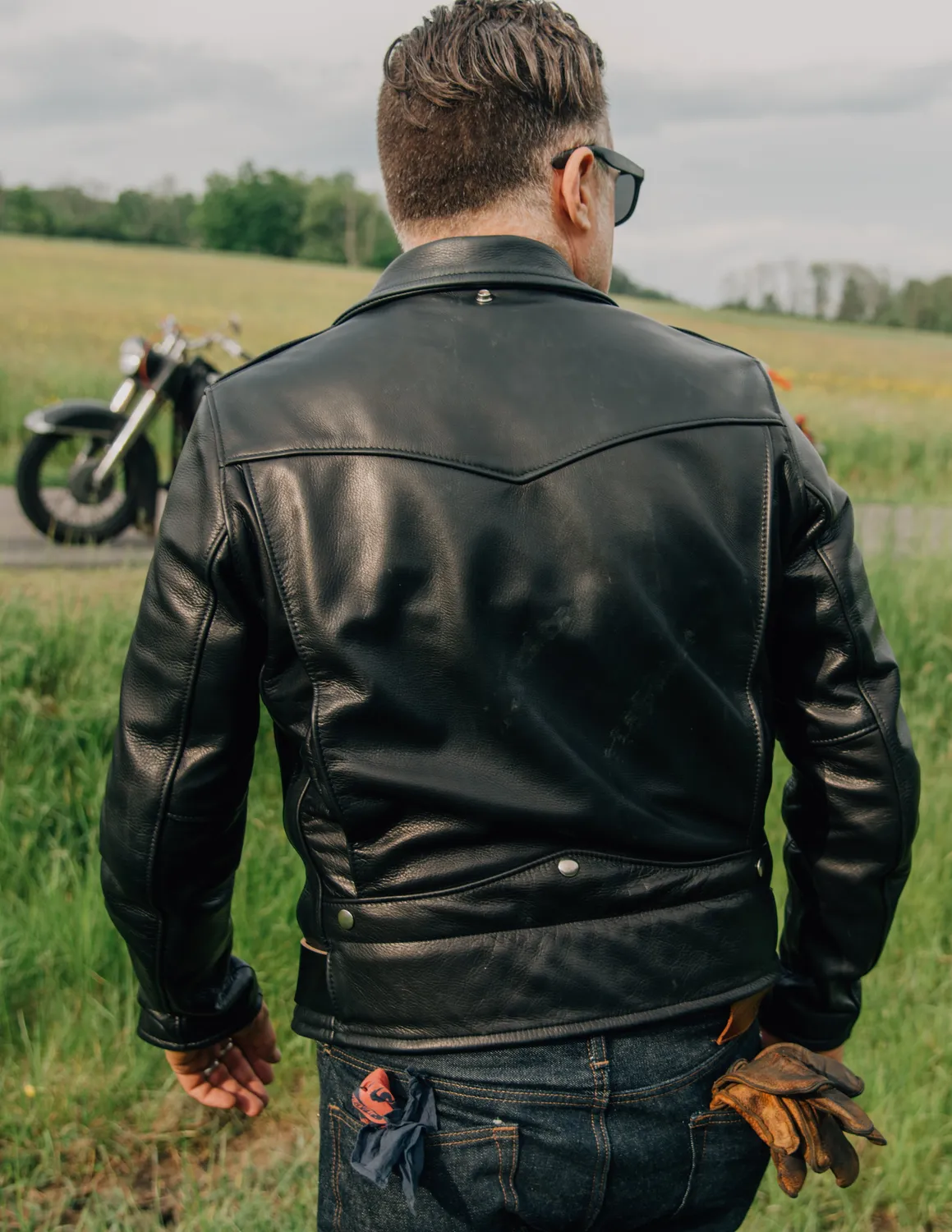 Schott NYC 568 Perfecto motorsykkeljakke svart