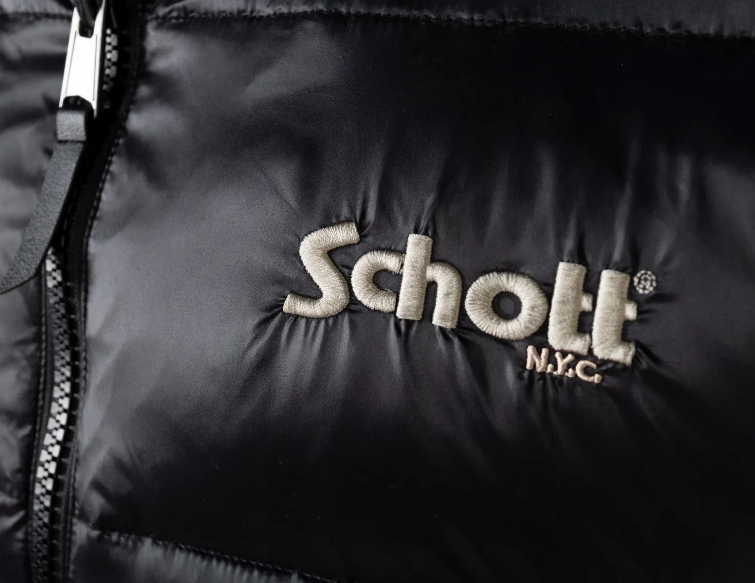 Schott NYC 9264DV dunvest oliven blank dun