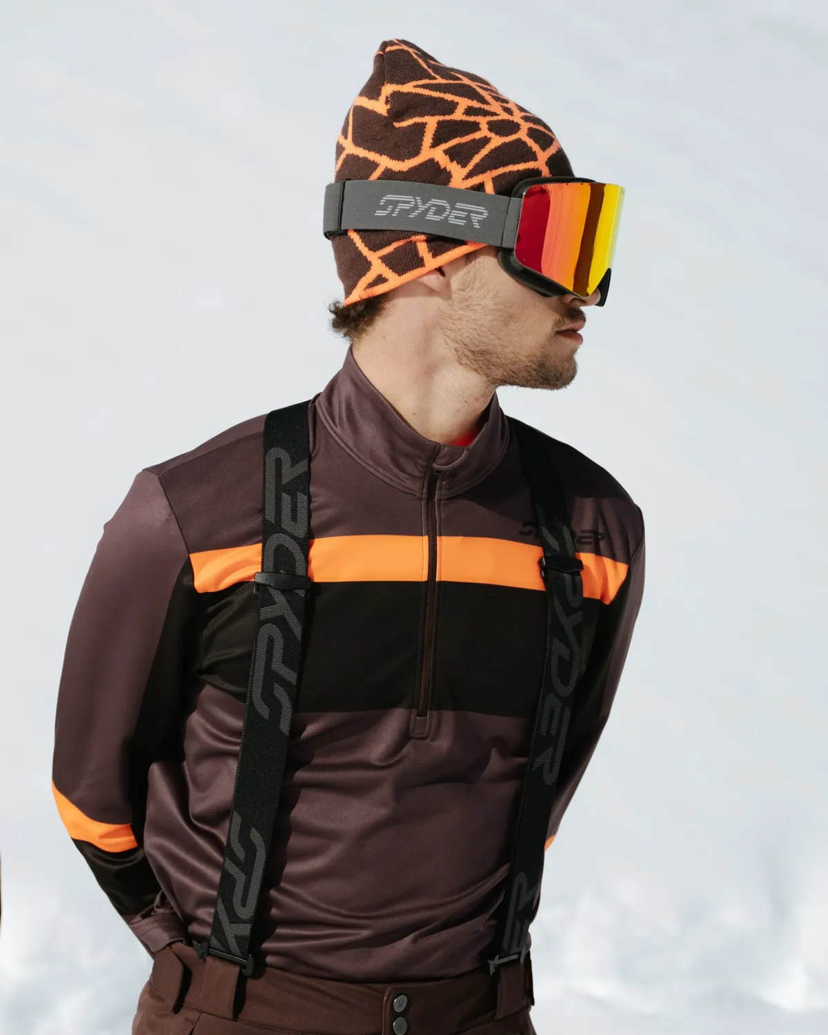 Spyder Reversible Web lue fusion orange vendbar
