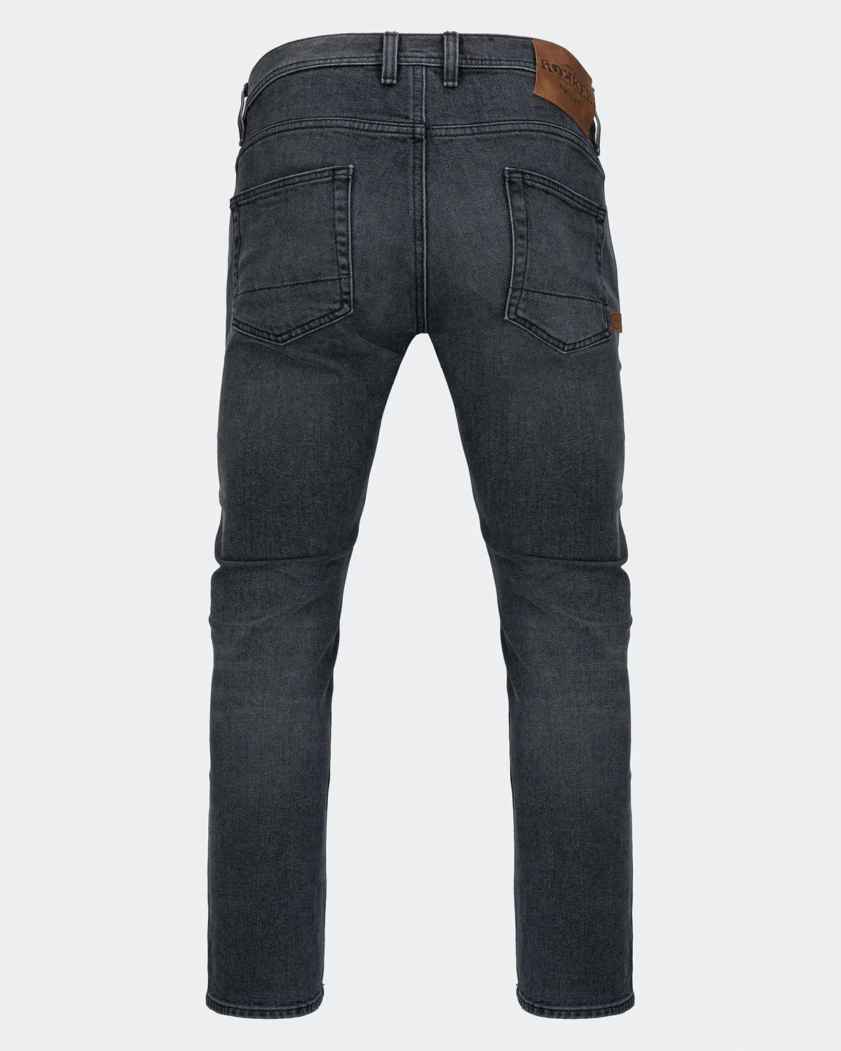Rokker Hunter motorsykkeljeans grå AA rett passform