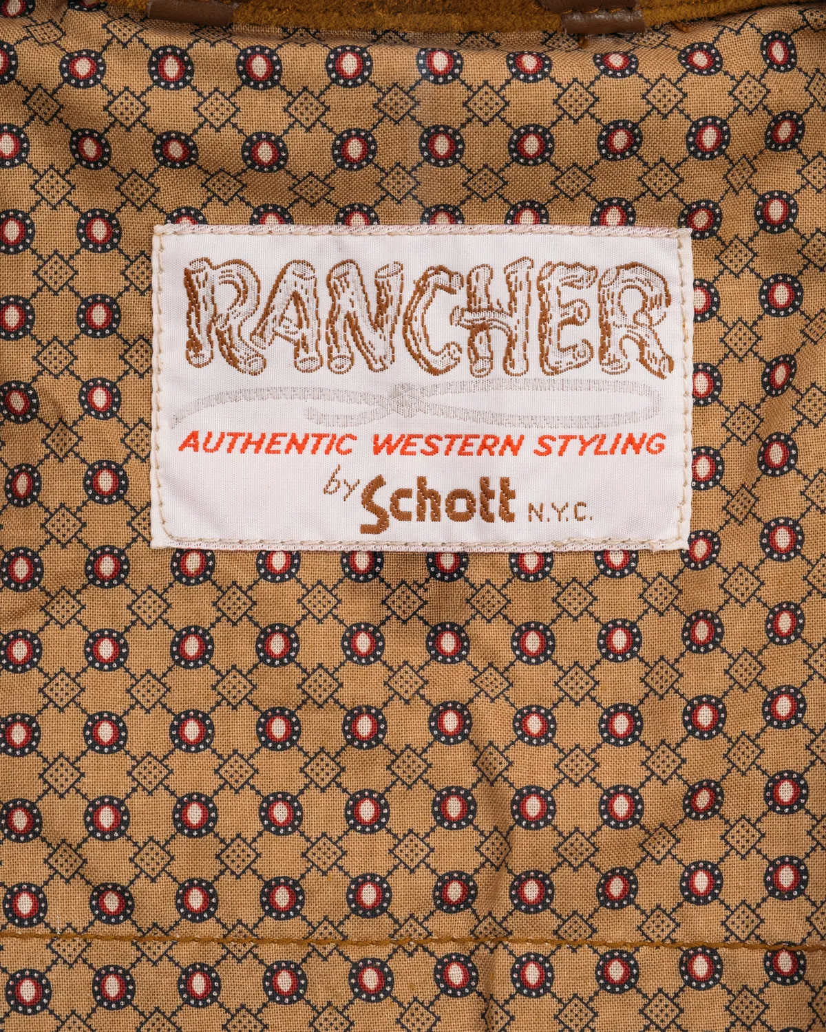 Schott NYC 3601SH westernskjorte tobacco – semsket skinn