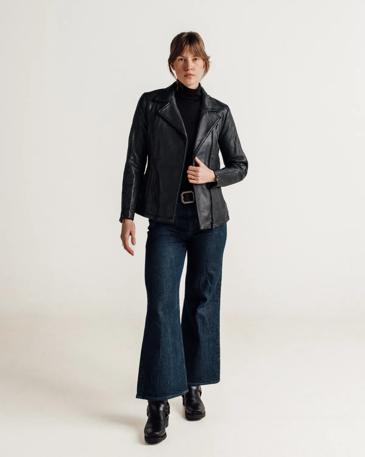 Schott NYC 2909W skinnjakke svart dame