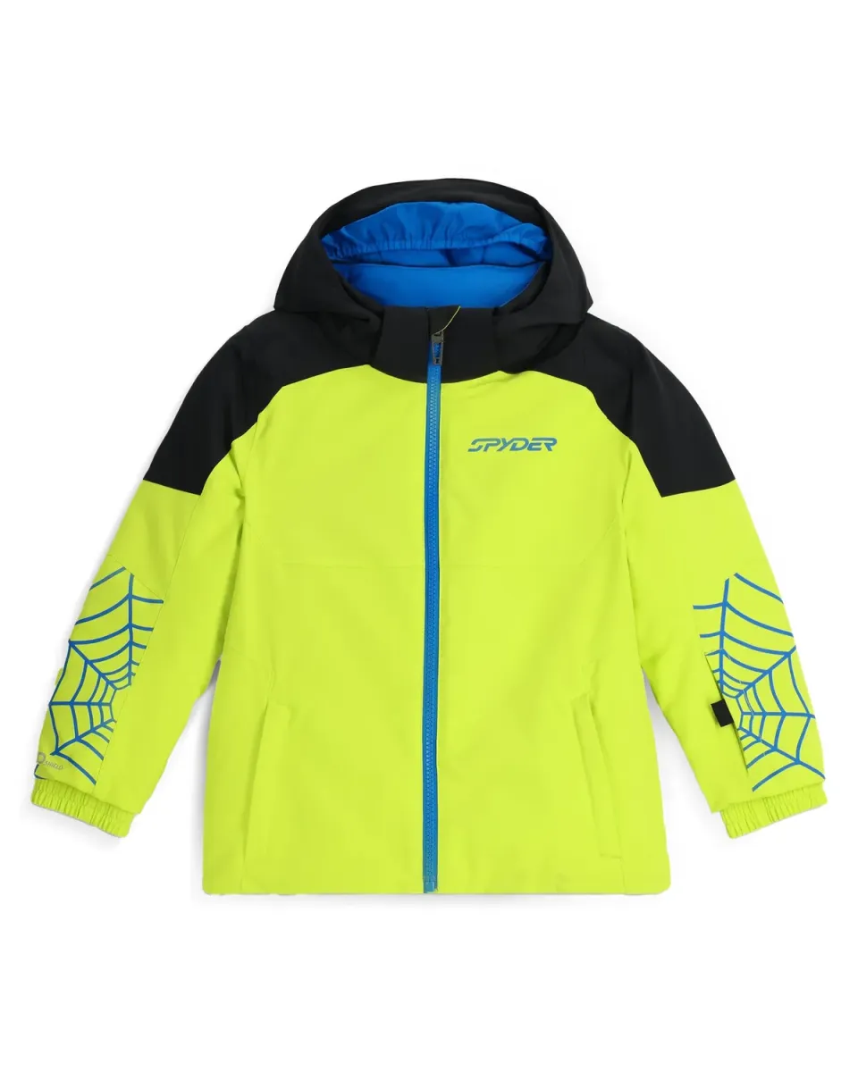 Spyder Challenger skijakke lime smågutt vanntett