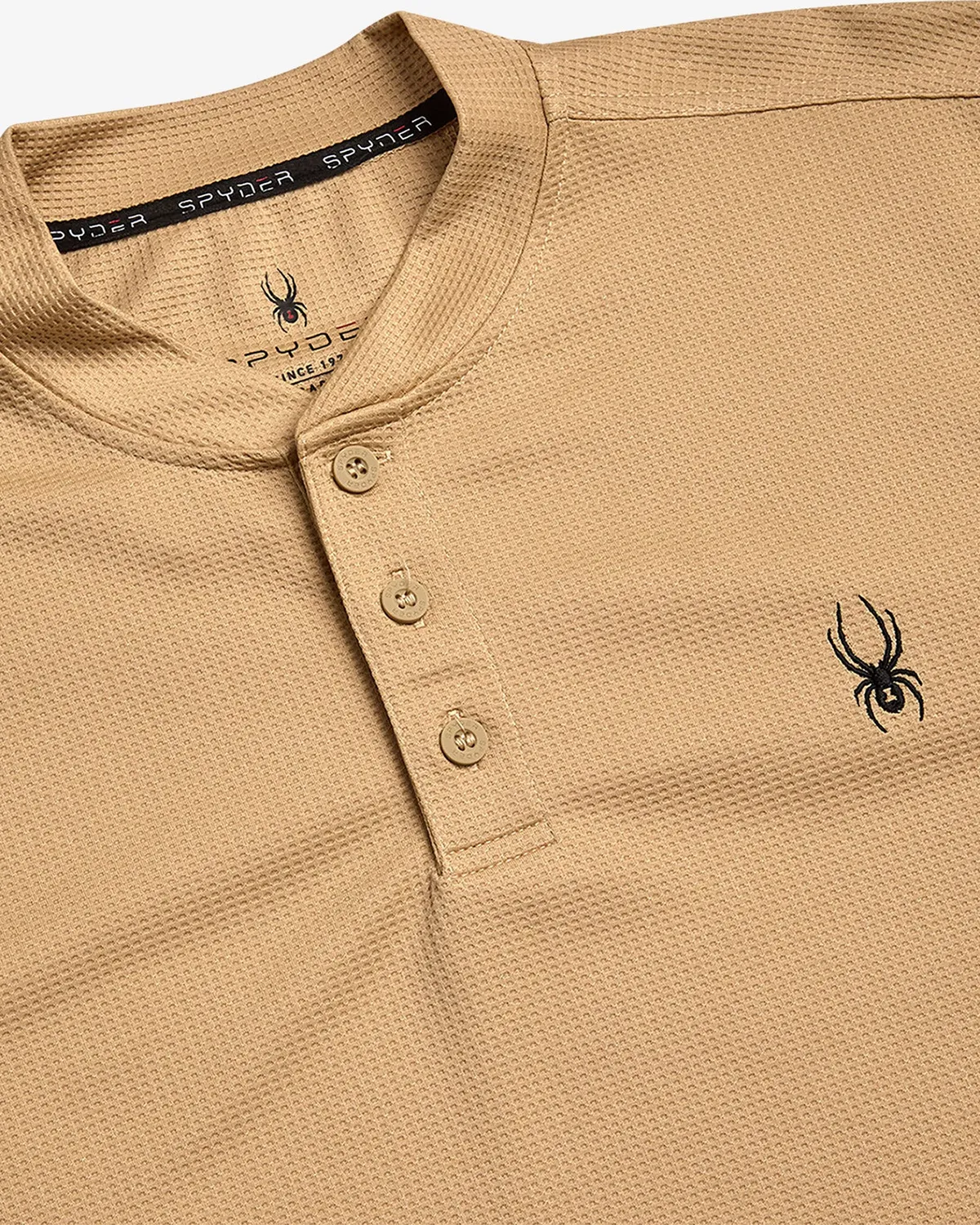 Spyder Thermal Henley trøye herre sand langermet