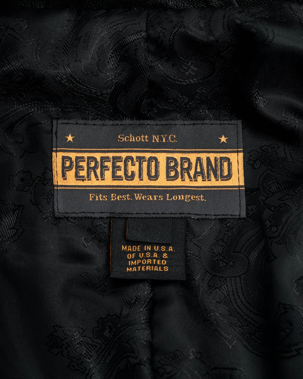 Schott NYC Perfecto P266 skinnjakke Black lammeskinn