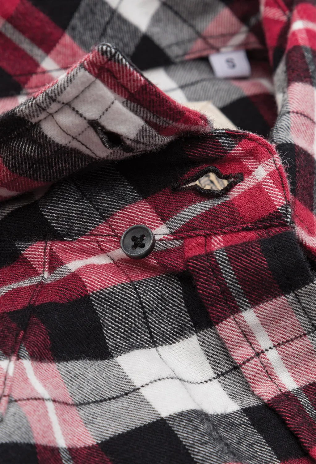 Rokker Cleveland Red/White/Black flanellskjorte dame rutete