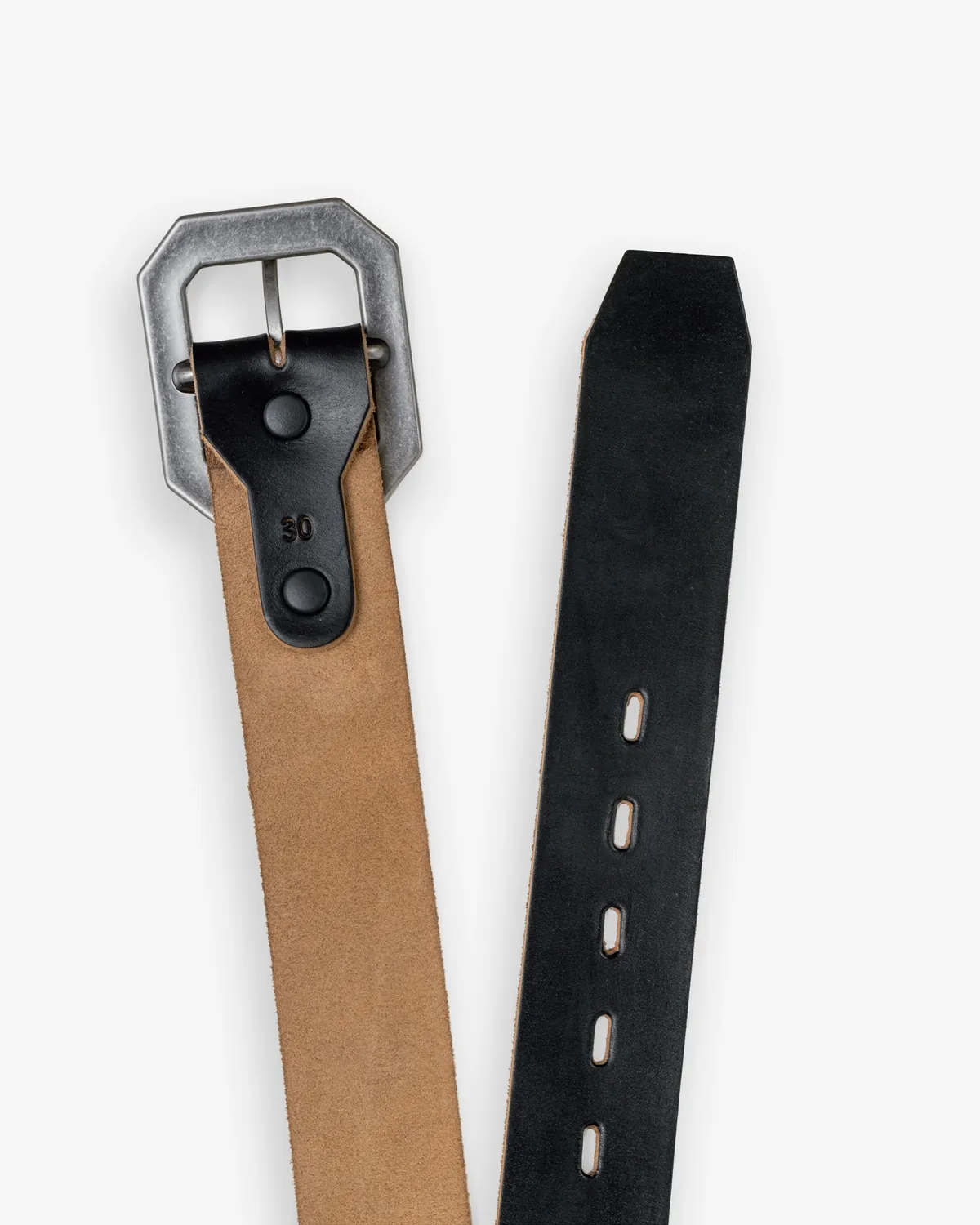 Schott NYC BLT1 lærbelte svart Horween okseskinn