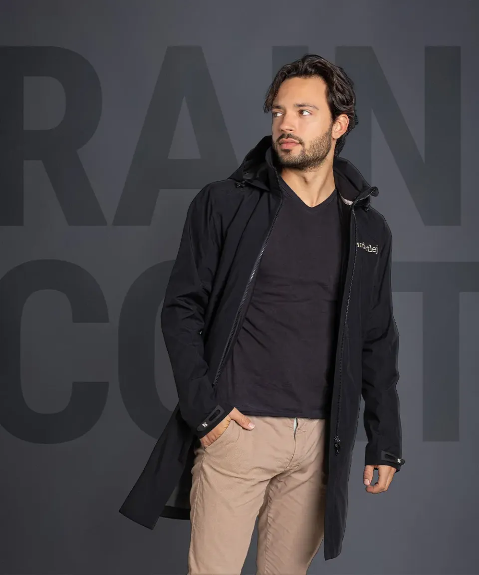 dirtlej weathershield regnjakke 3-i-1 svart fleece