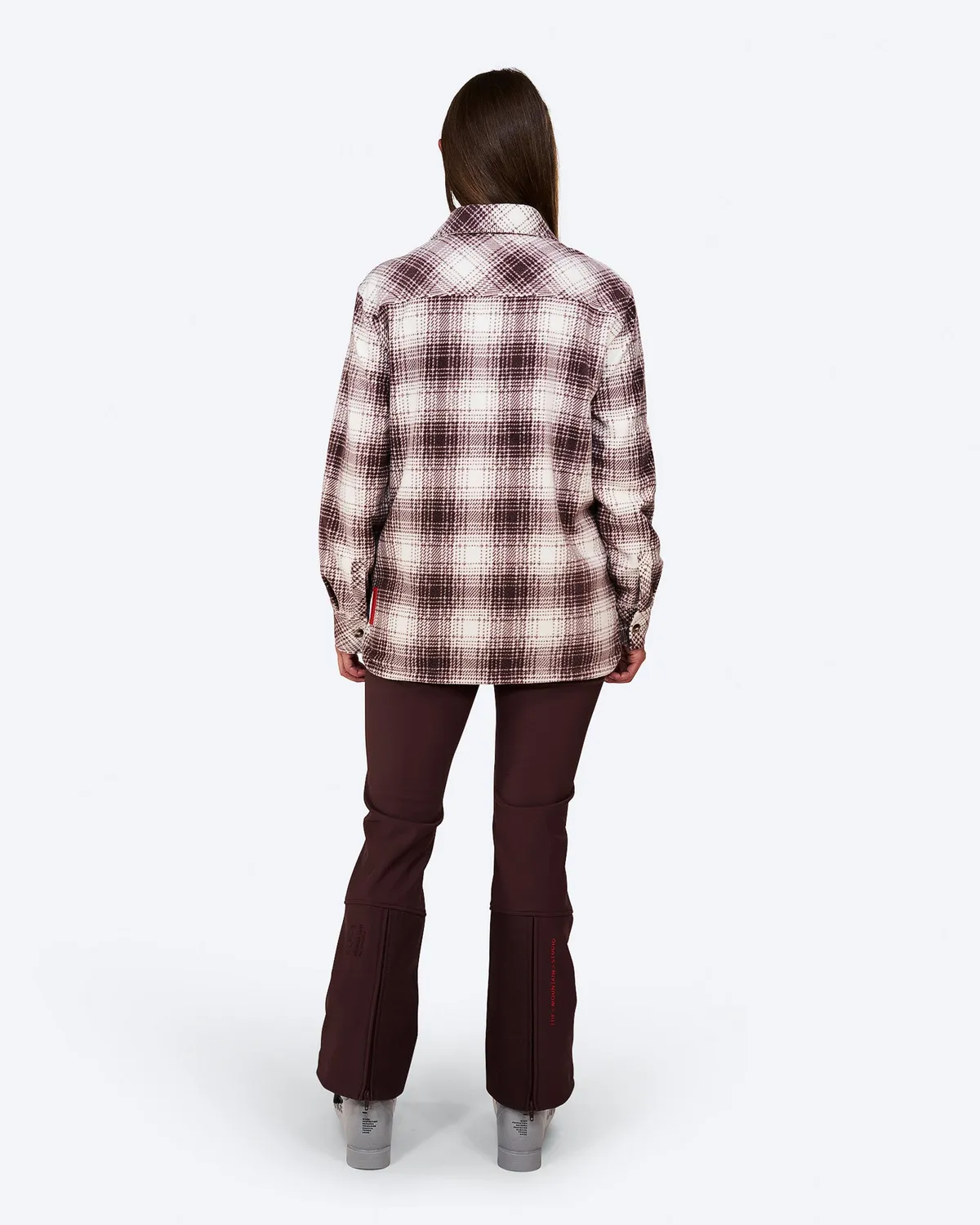 The Mountain Studio G-13 W fleece skjorte Fudge rutete