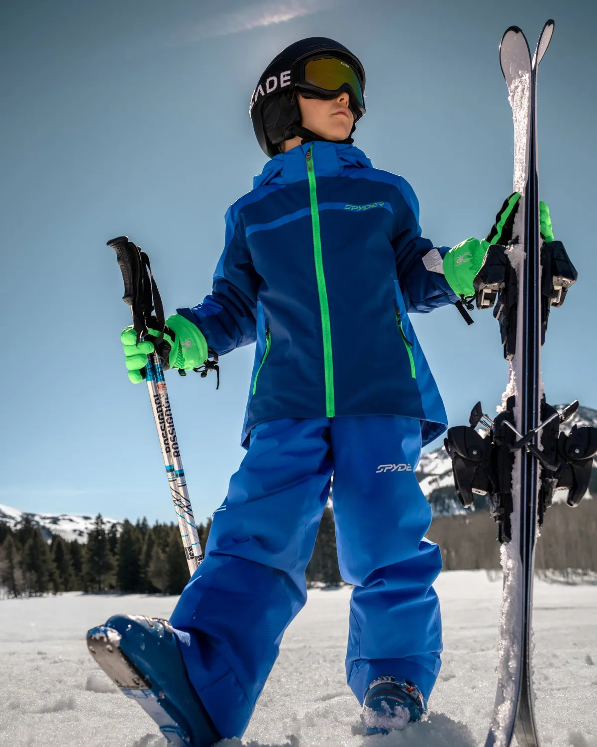 Spyder Challenger skijakke gutt Indigo vanntett 10K