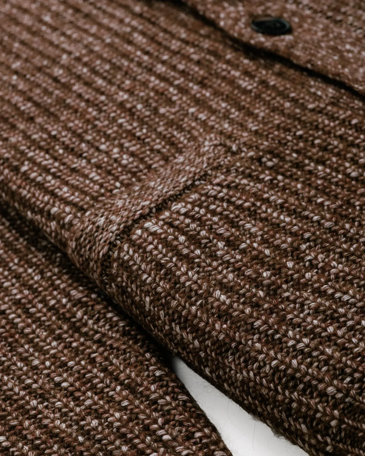Schott NYC SW2135 cardigan yak brun sjalhals
