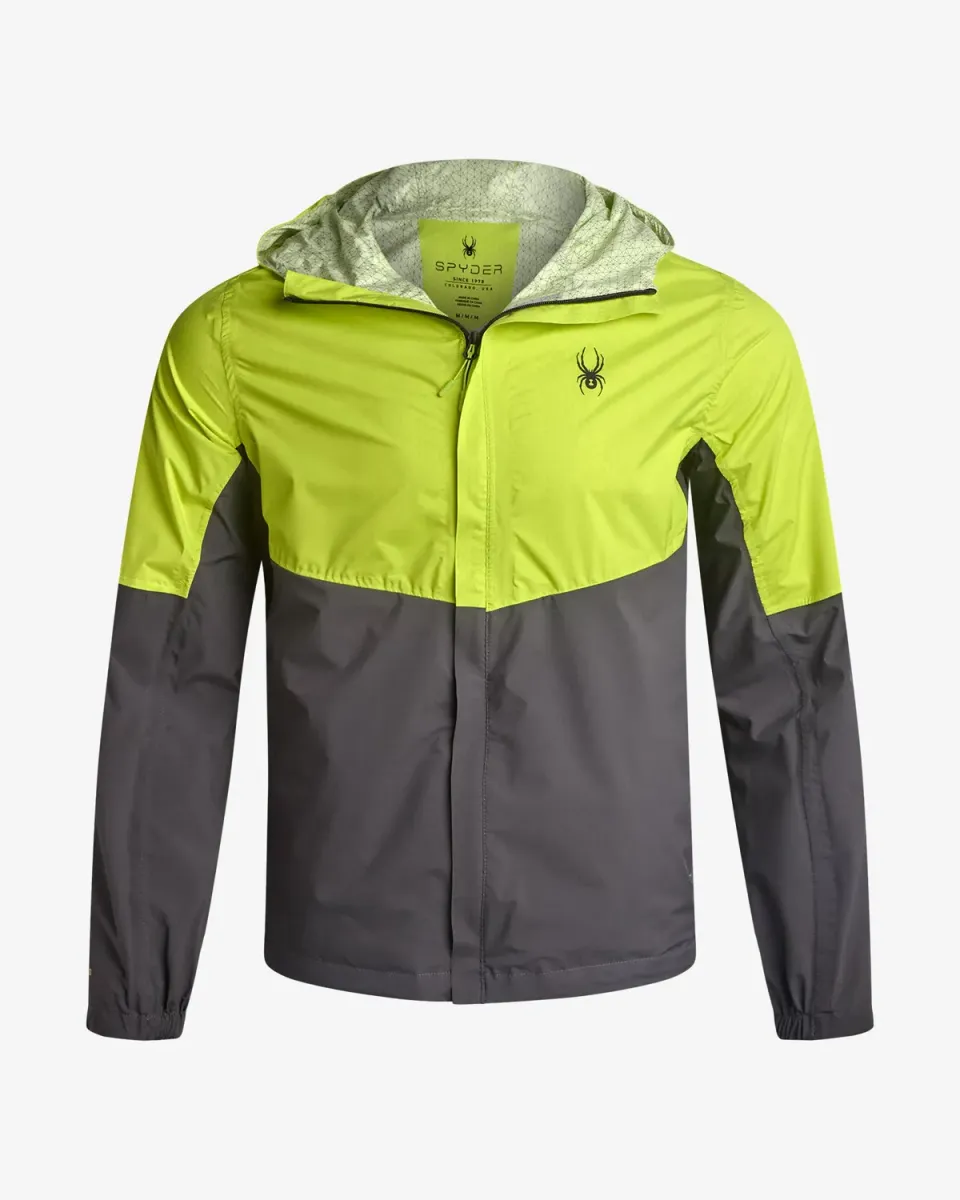 Spyder Cloudy Day regnjakke herre Lime vanntett