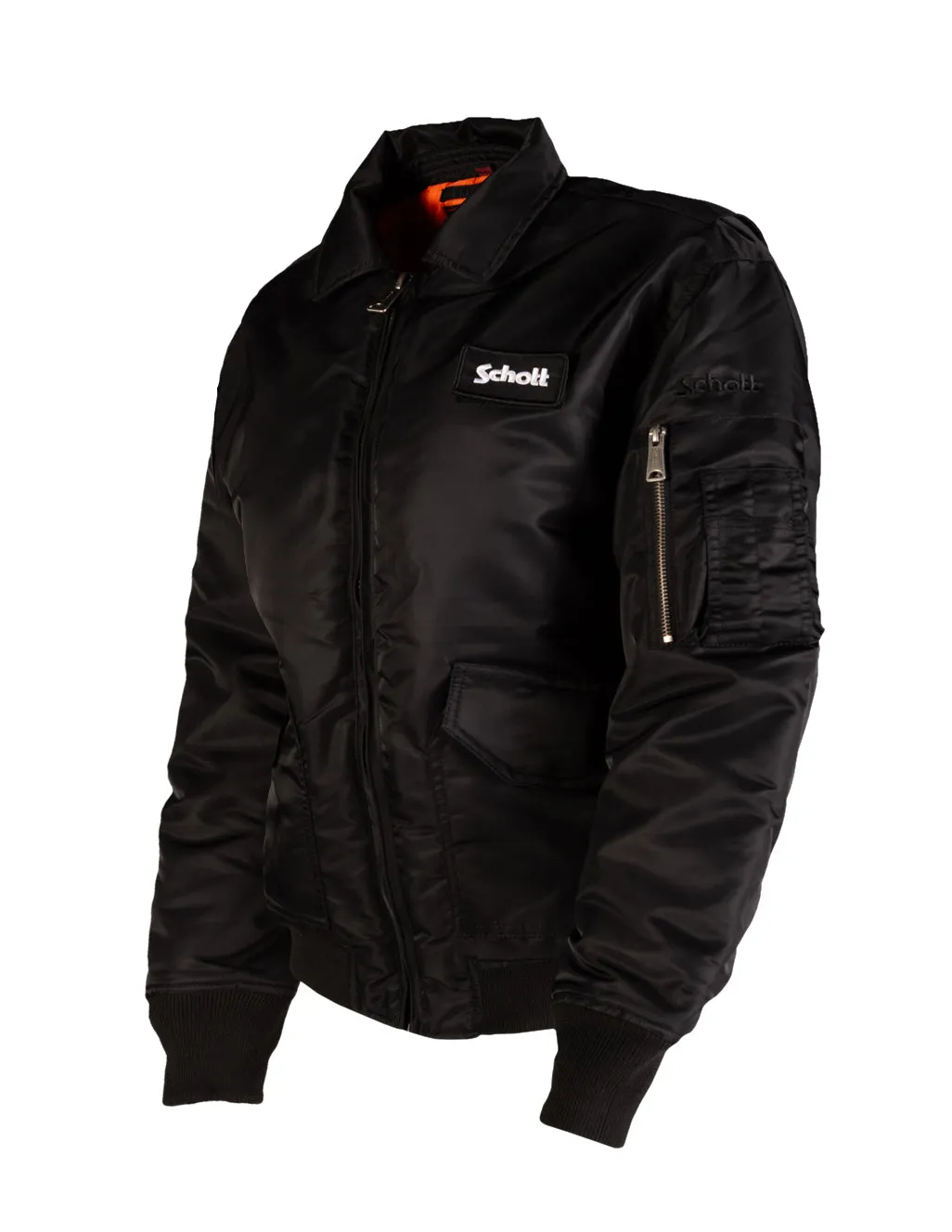 Schott NYC 9435W flyjakke dame svart nylon