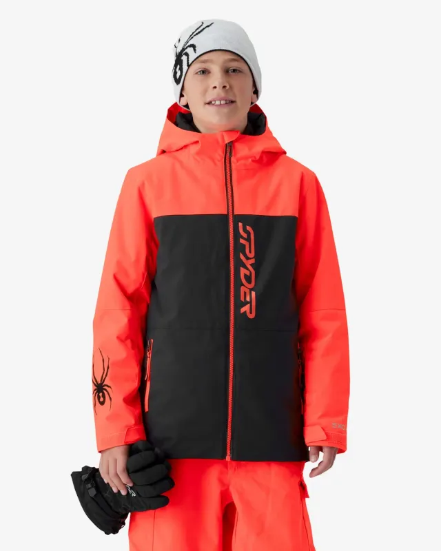 Spyder Slash skijakke barn coral – 10K vanntett