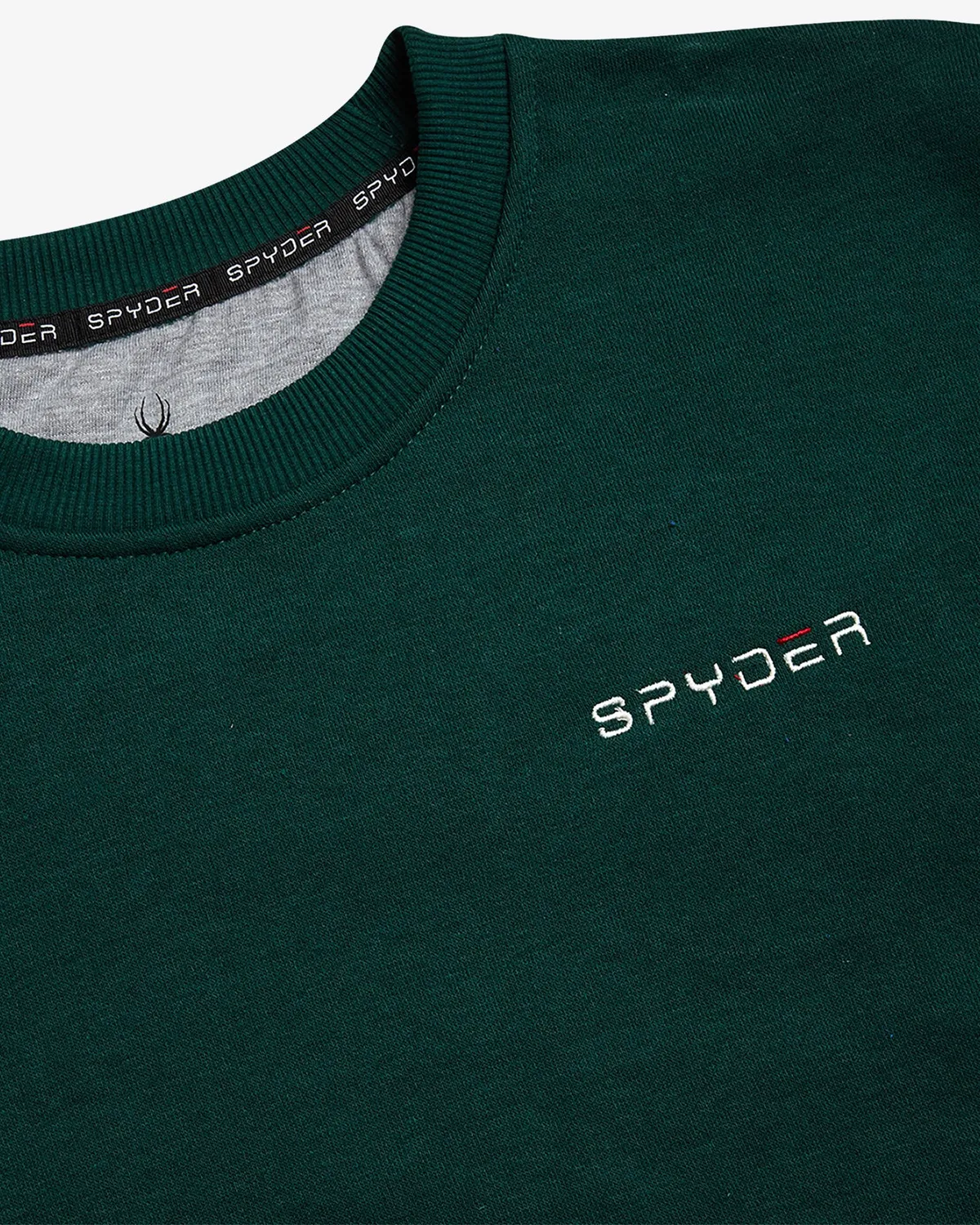 Spyder Fleece Crew genser herre Forest Green bomull