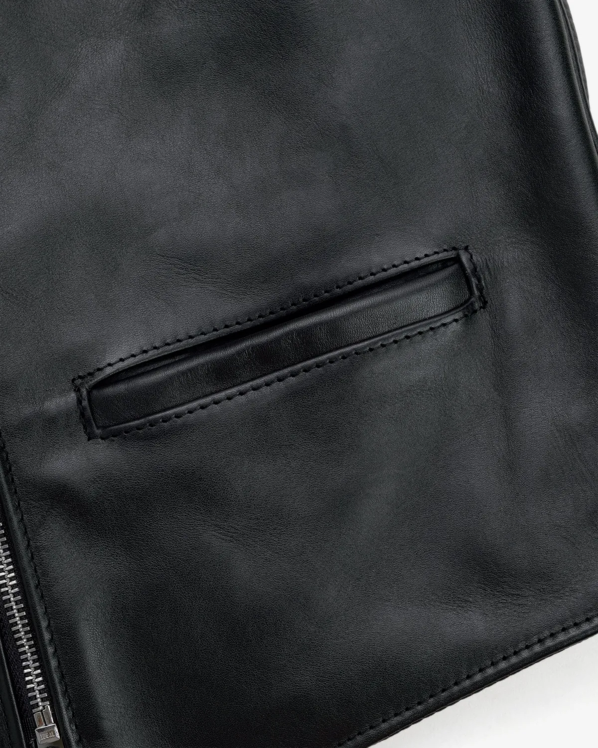 Schott NYC 193V mc-vest svart nakent kuskinn