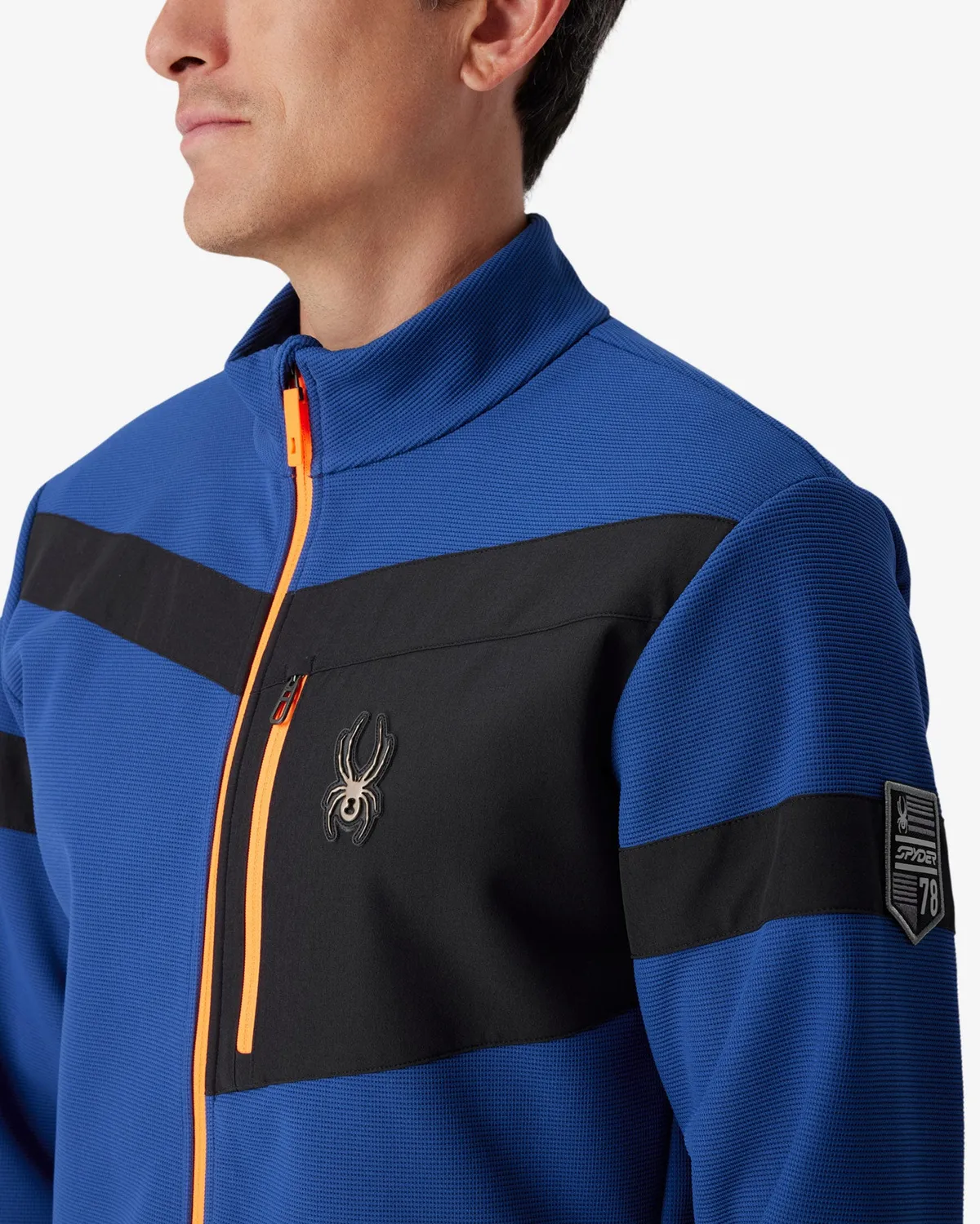 Spyder Wengen Sweater Fleece jakke Indigo vindtett