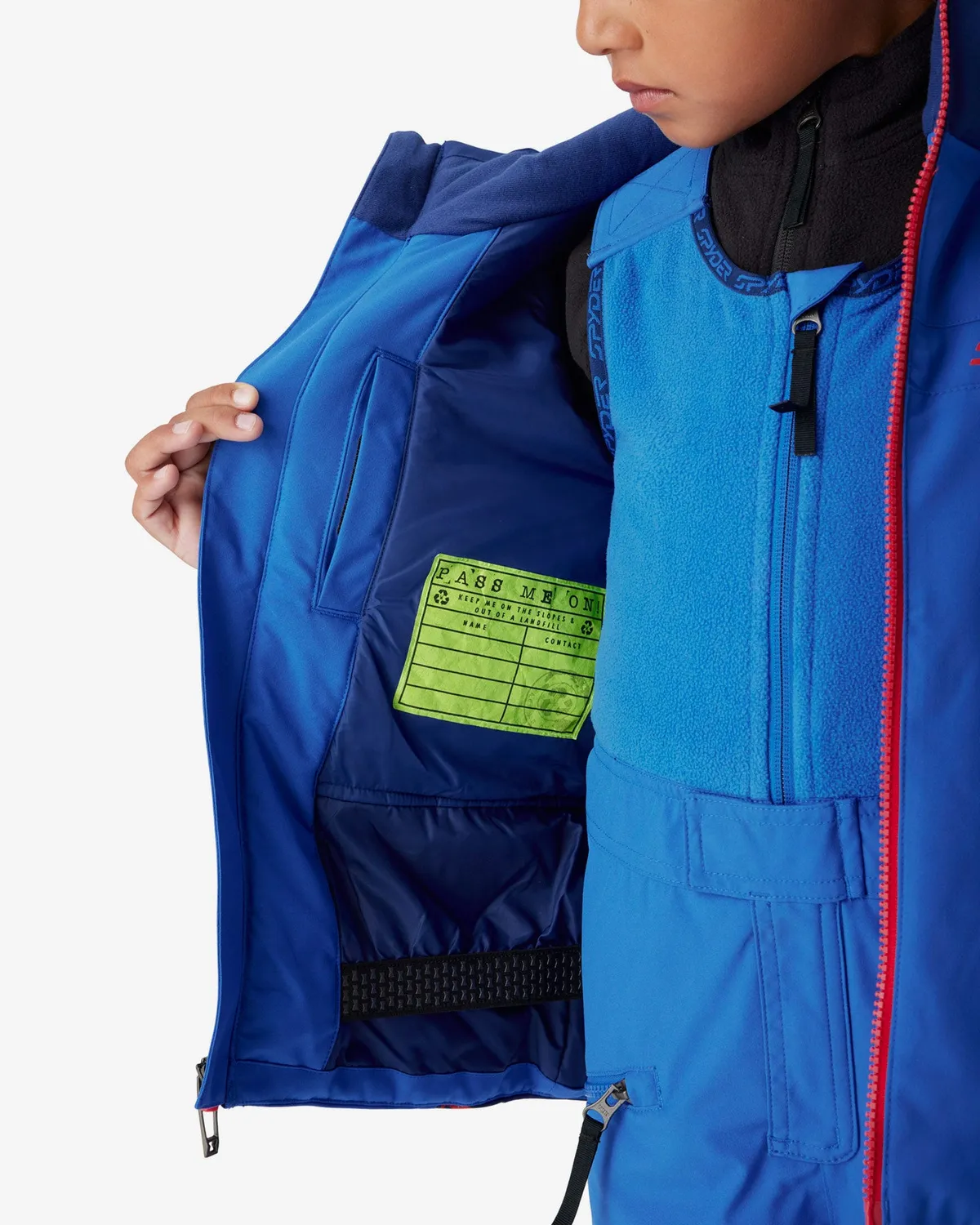 Spyder Challenger skijakke gutt Bold Blue 10K