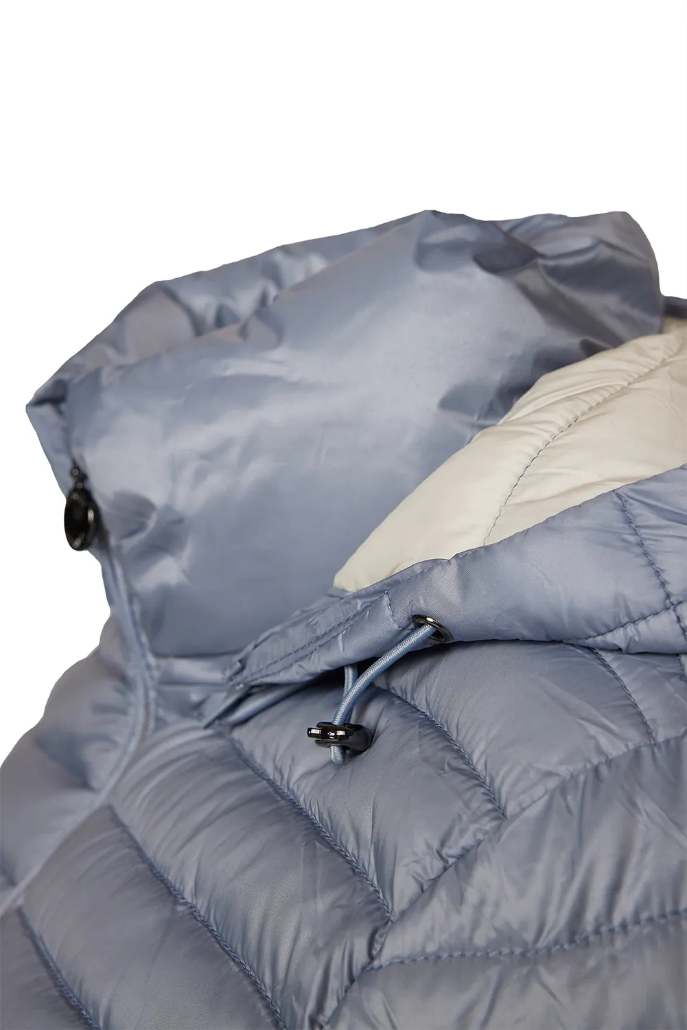 Windfield Albina Light Down dunjakke light blue/sand