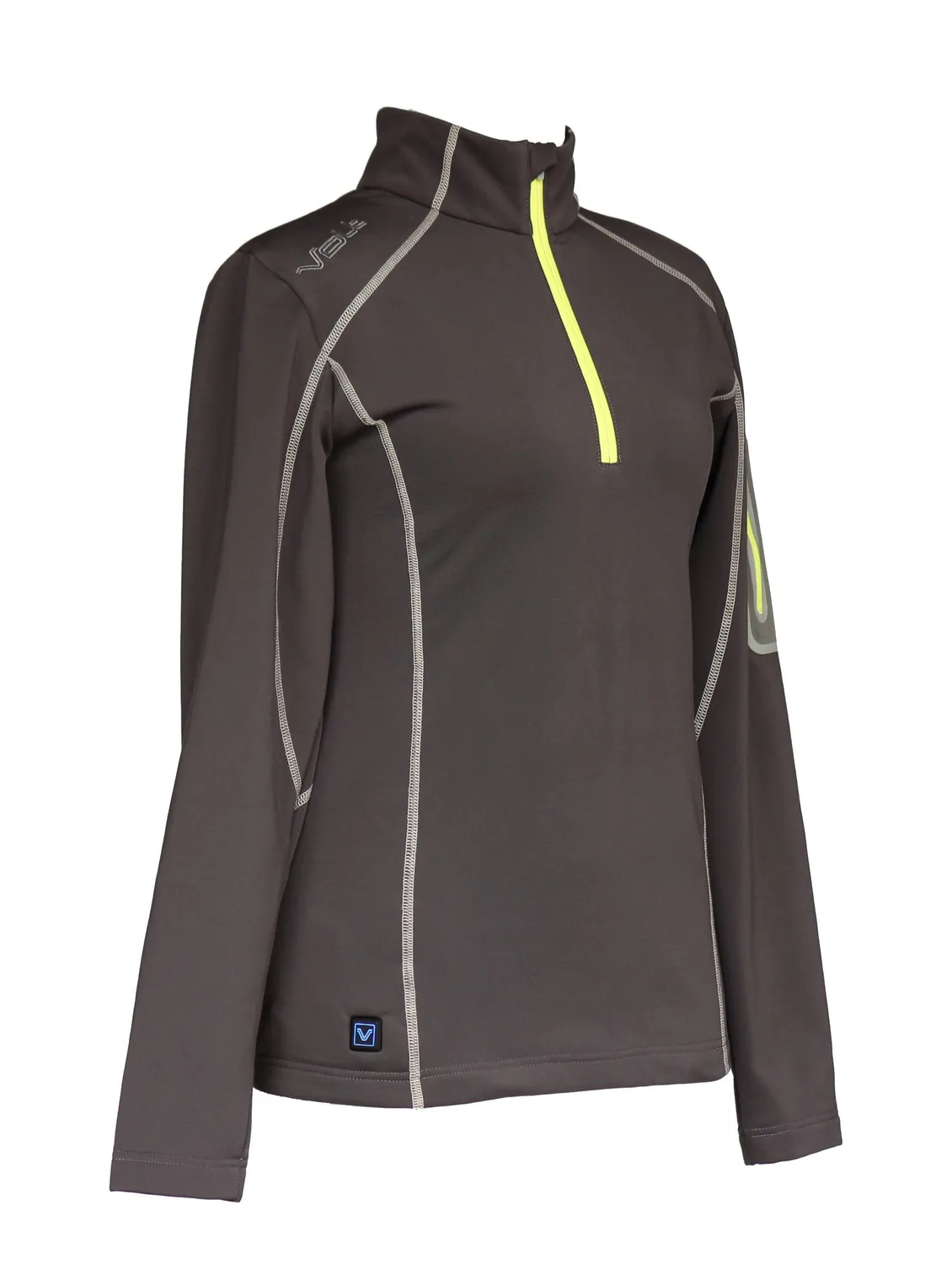VoltHeat 5V varmegenser dame grå half-zip