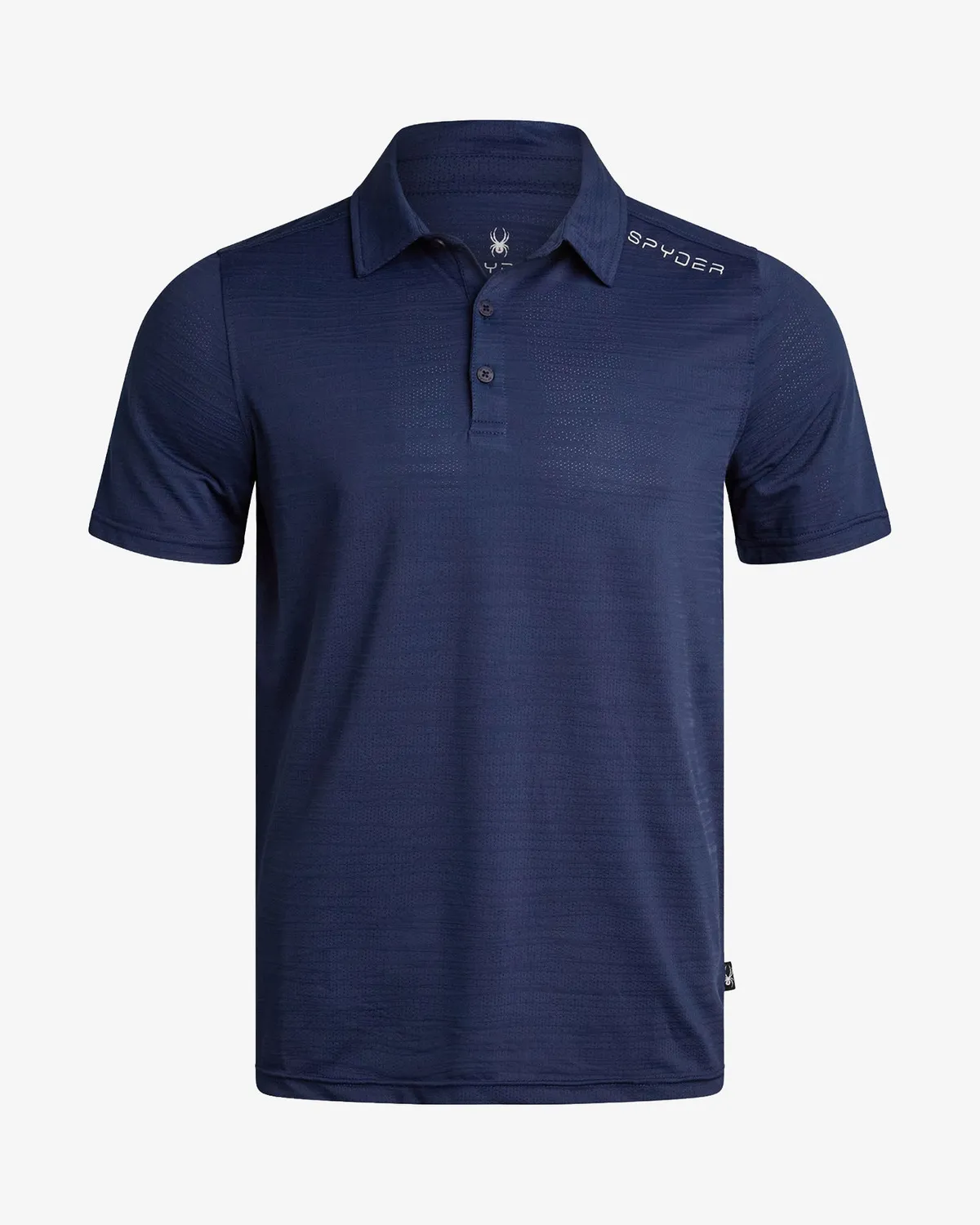 Spyder Jacquard polo svart – kort erme