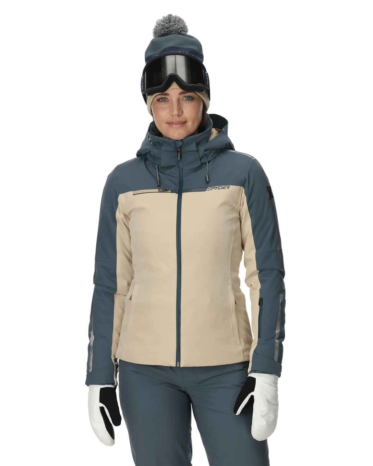 Spyder Titania skijakke dame Sand 30K vanntett