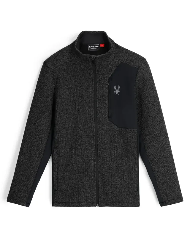Spyder Bandit Full Zip fleecejakke Limestone Black