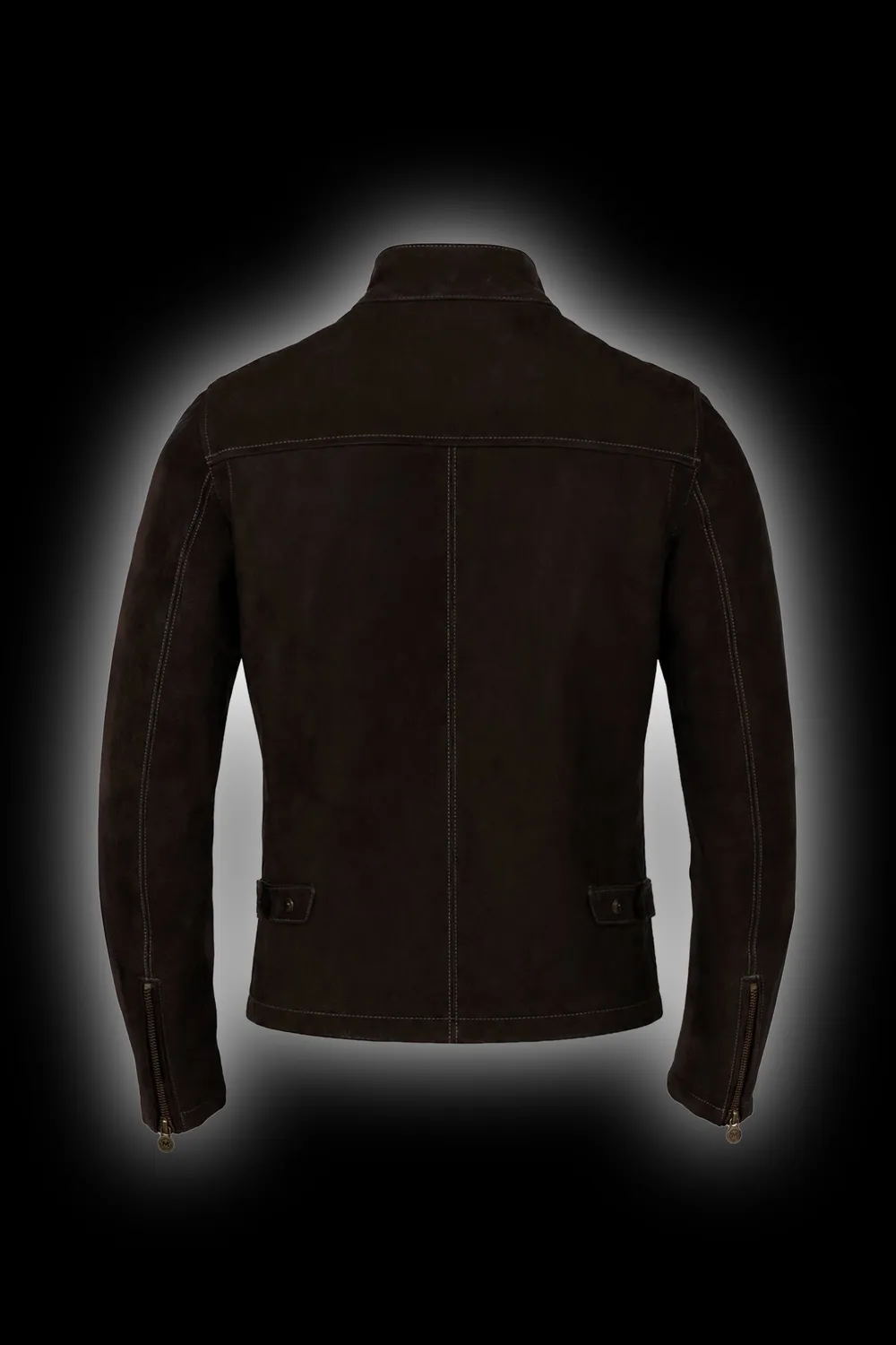 Matchless Shotgun skinnjakke deep brown nubuck