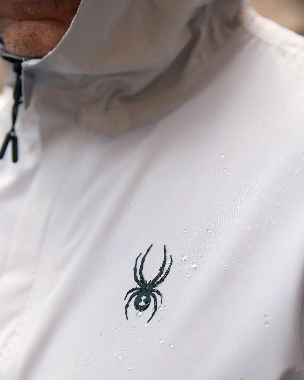 Spyder Cloudy Day regnjakke herre pewter vanntett