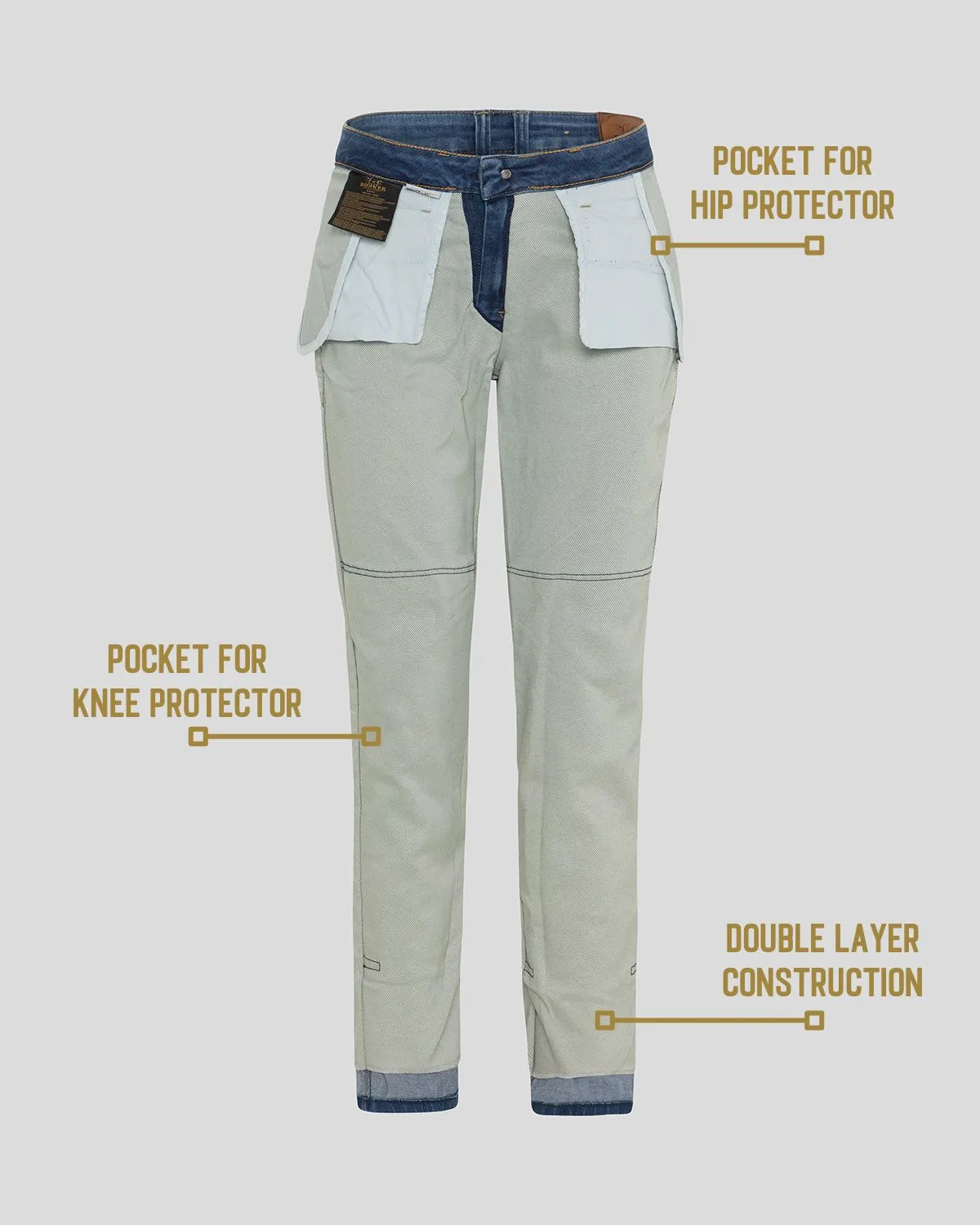 Rokker Birdie motorsykkeljeans stretch AA